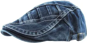 Denim Newsboy Cap