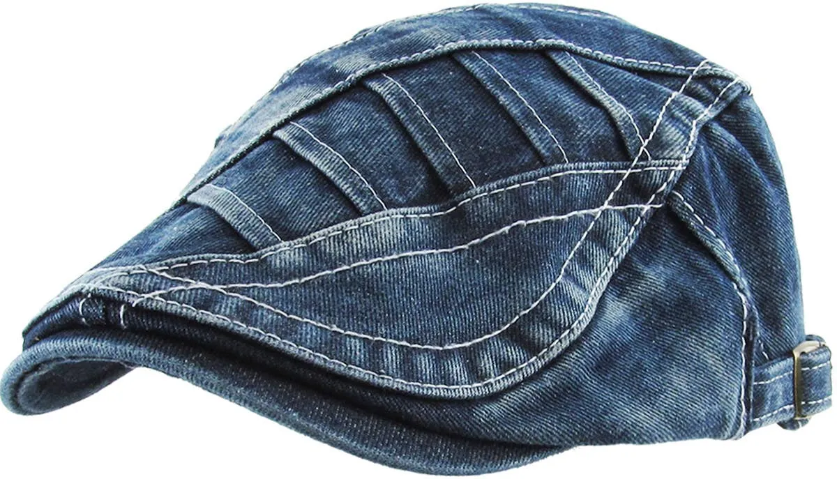 Denim Newsboy Cap