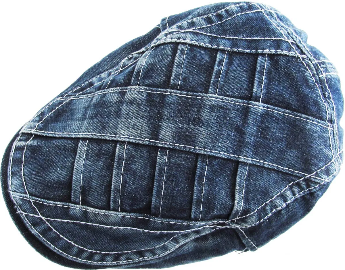 Denim Newsboy Cap