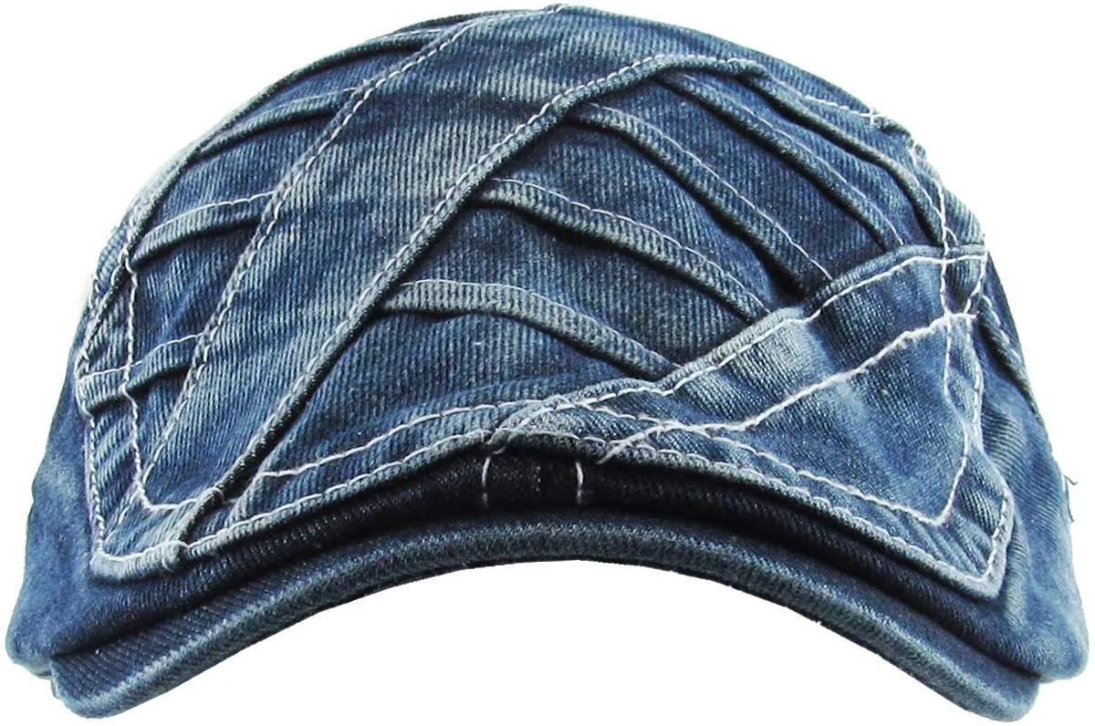 Denim Newsboy Cap