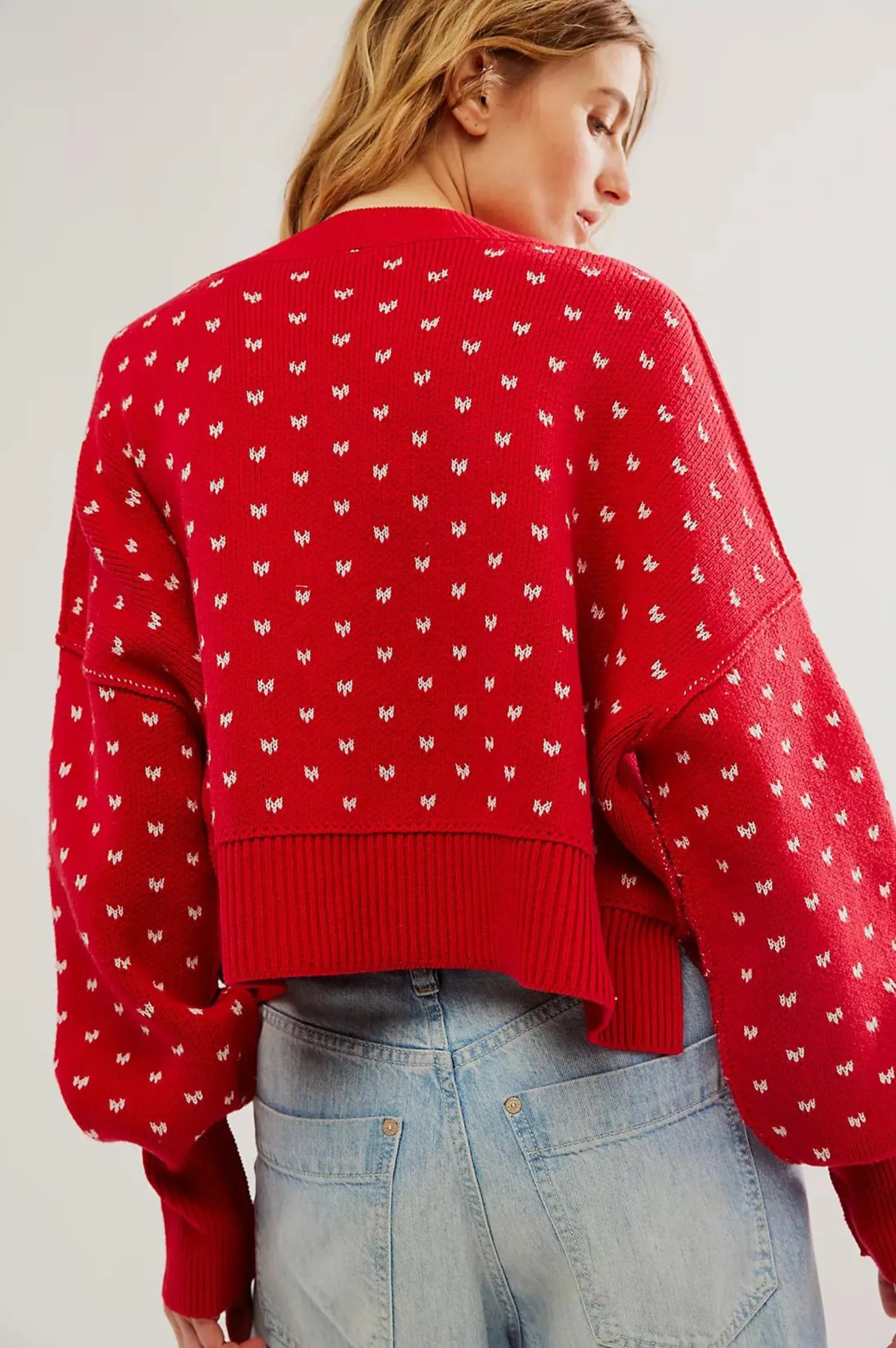 Easy Street Patterned Crop Pullover