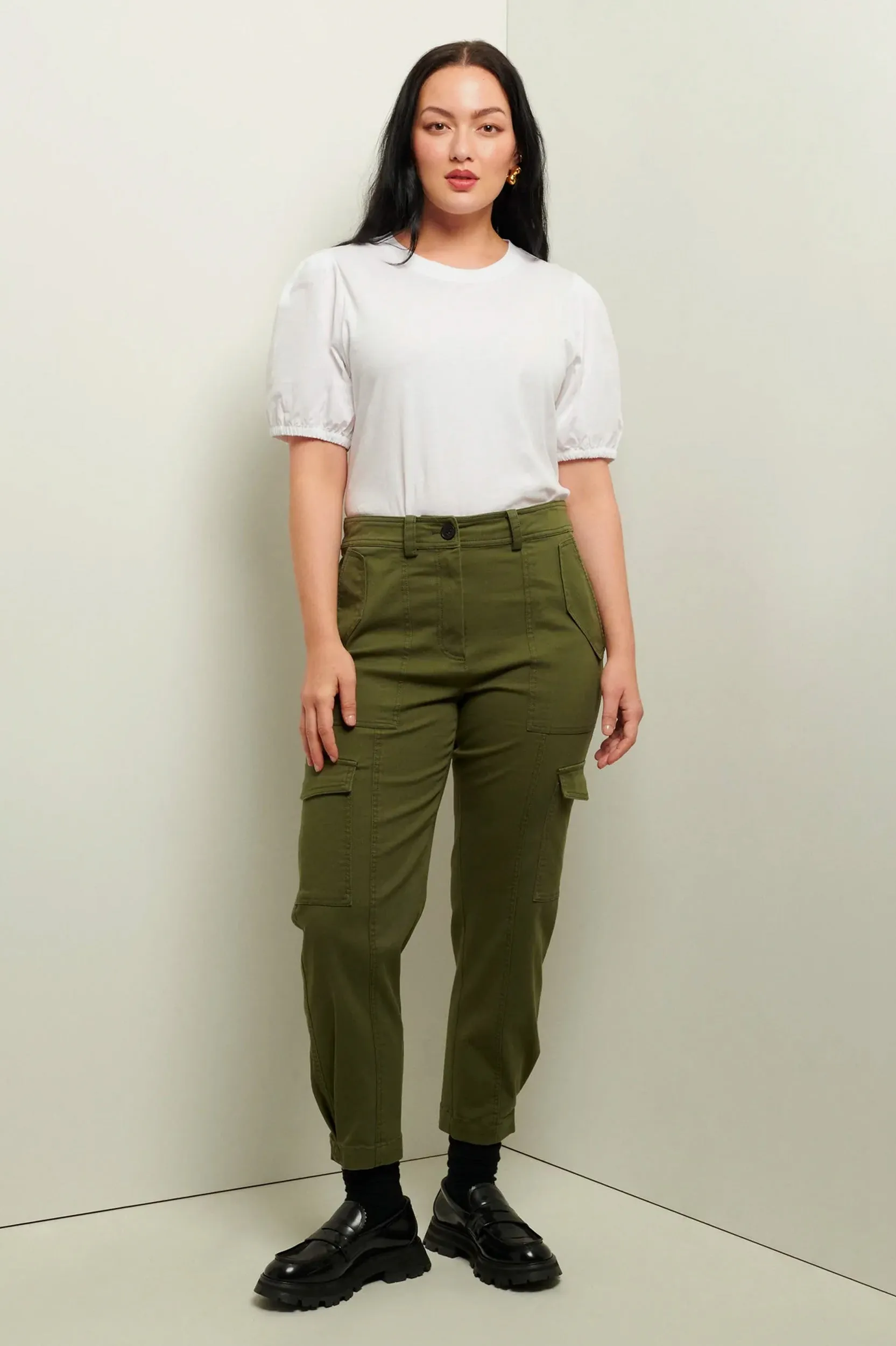 Elian Utility Pant in Fatigue Green