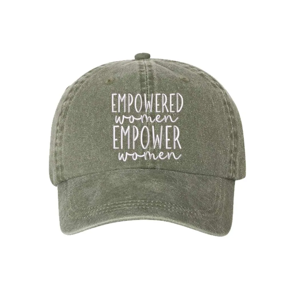 Empower Women Washed Baseball Hat- Empowered Women Baseball Hat