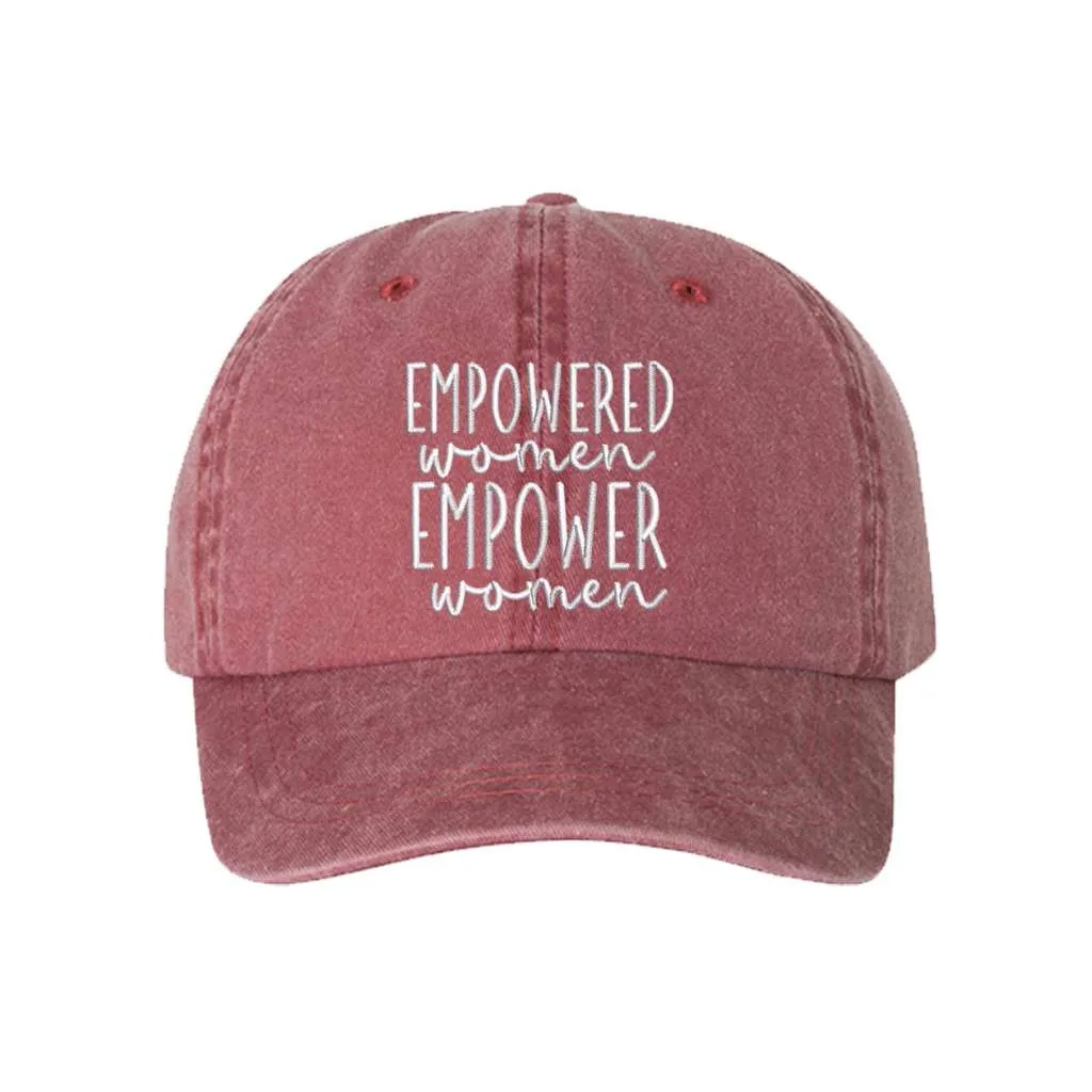 Empower Women Washed Baseball Hat- Empowered Women Baseball Hat