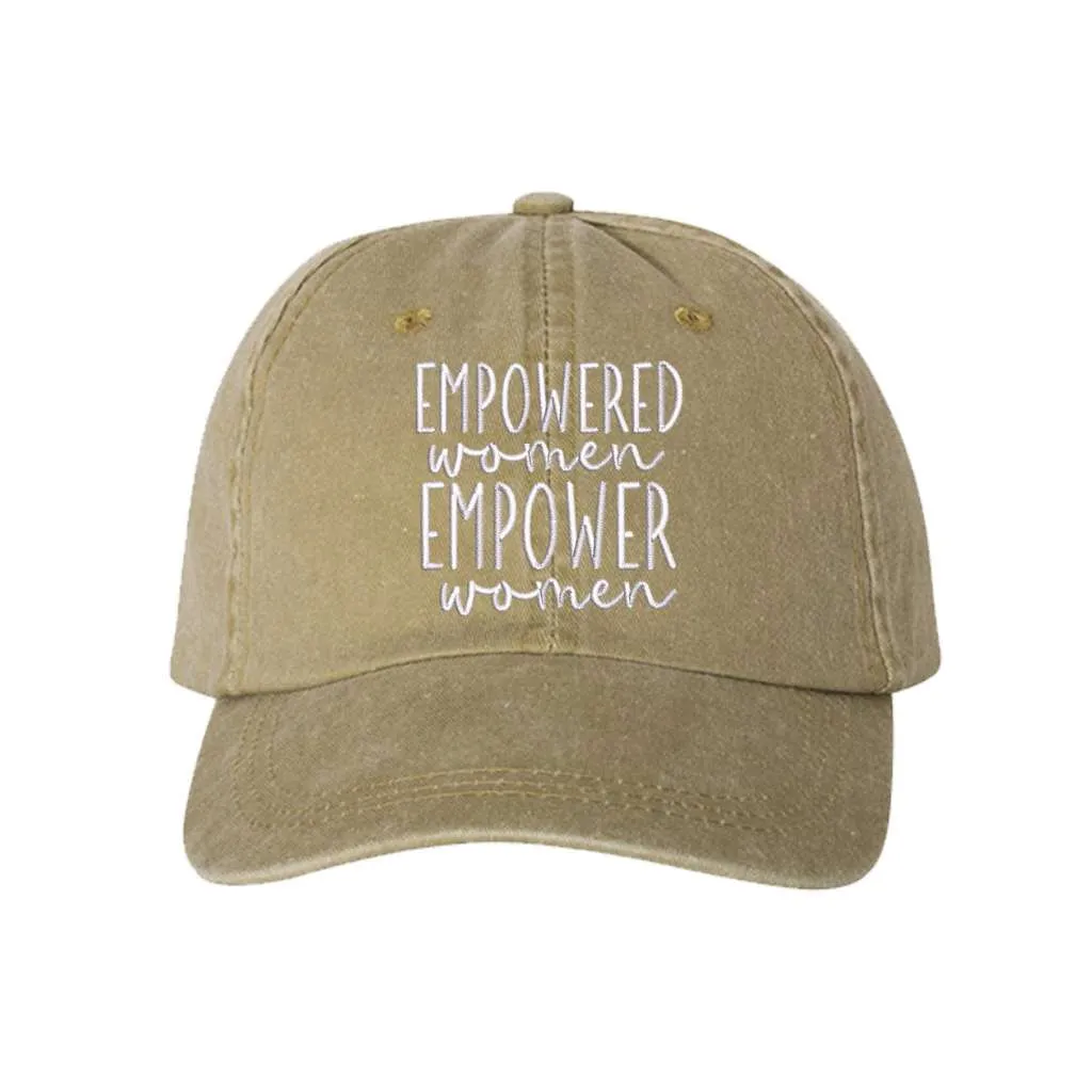 Empower Women Washed Baseball Hat- Empowered Women Baseball Hat