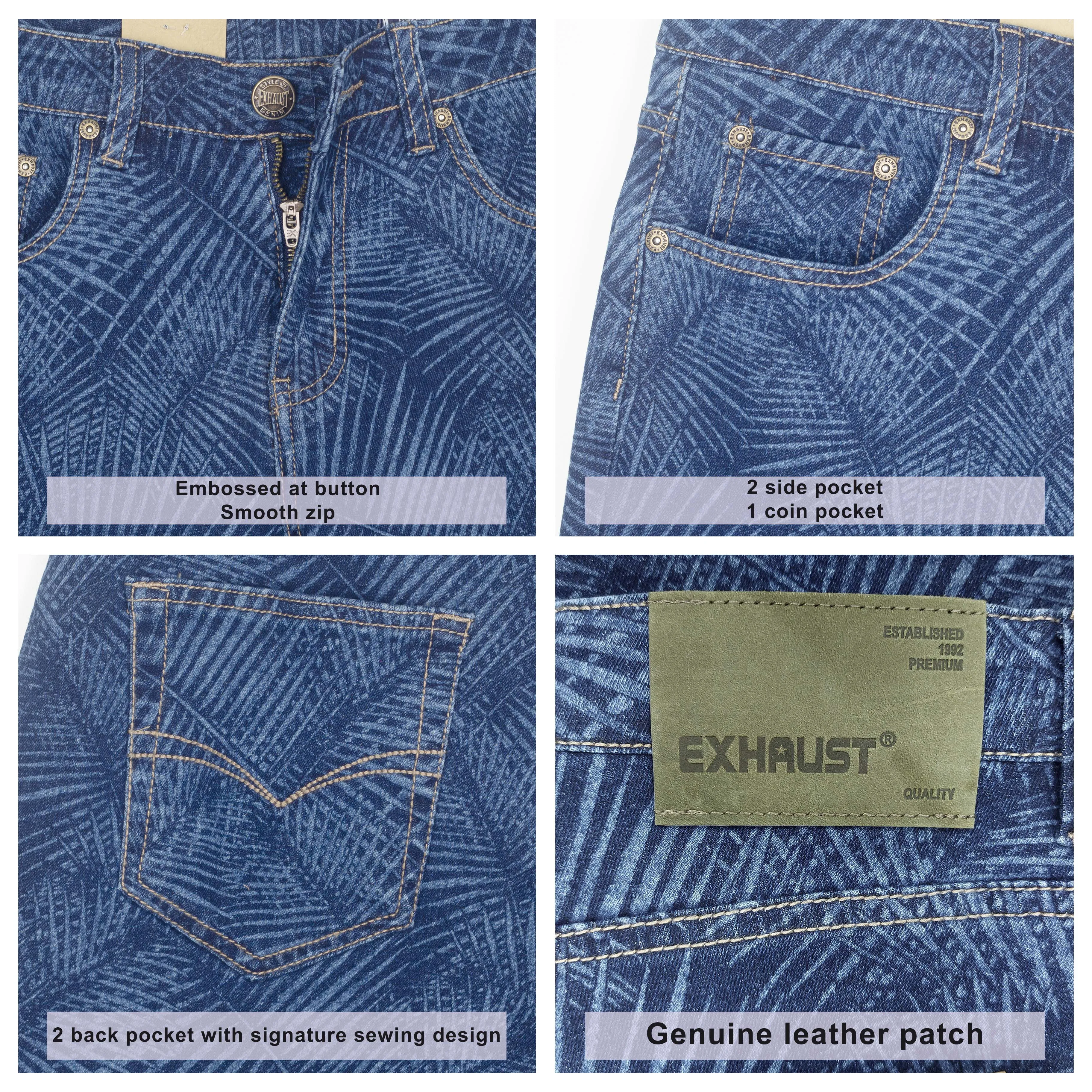 EXHAUST JEANS SHORT PANTS [SLIM FIT] 1553