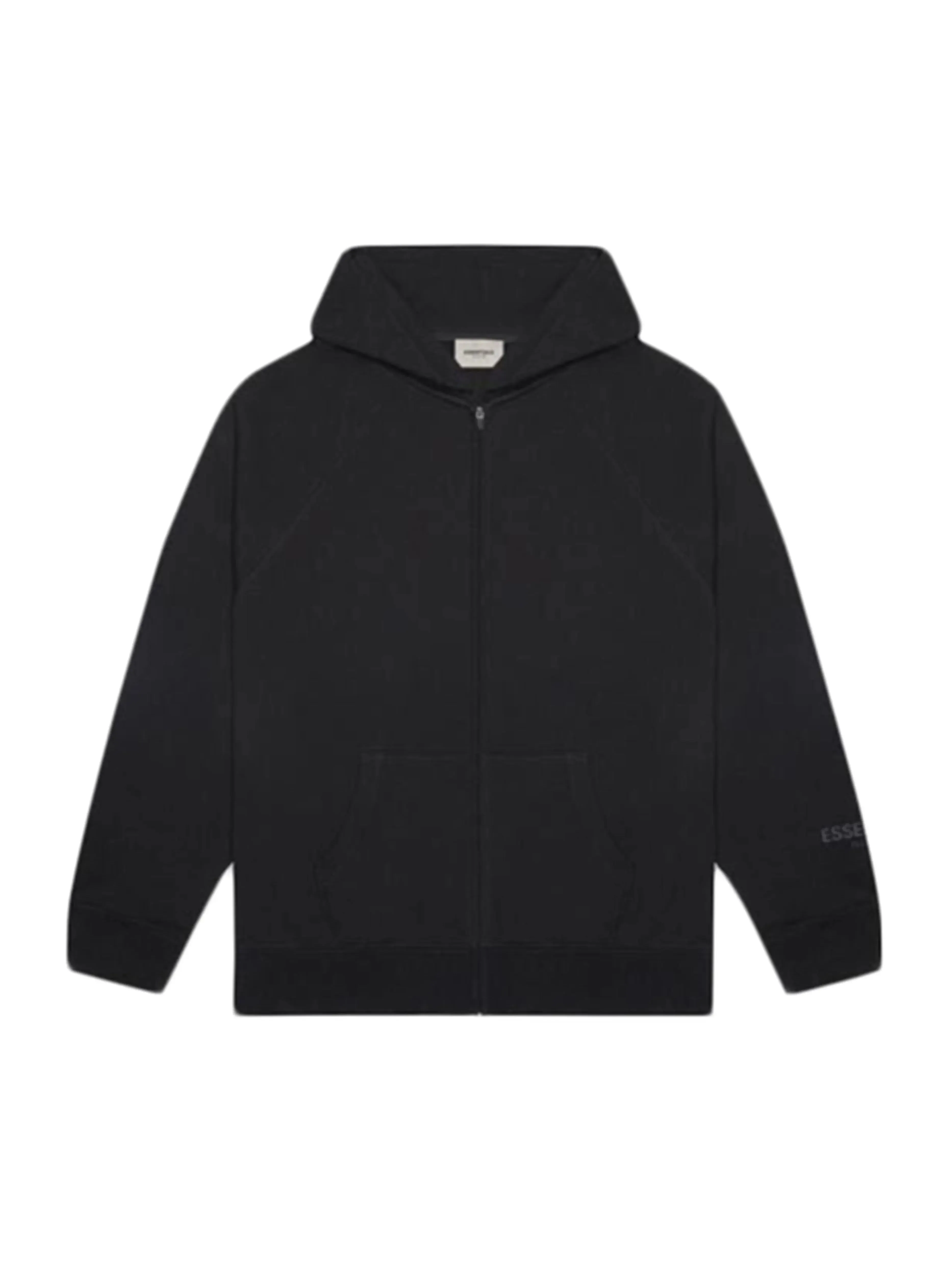 Fear Of God Essentials Full Zip Hoodie Applique Logo Dark Slate/Stretch Limo/Black [SS20]