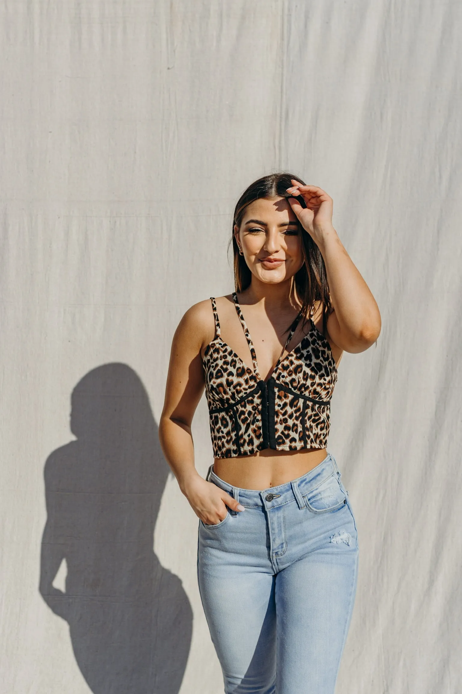 Goldie Leopard Print Top