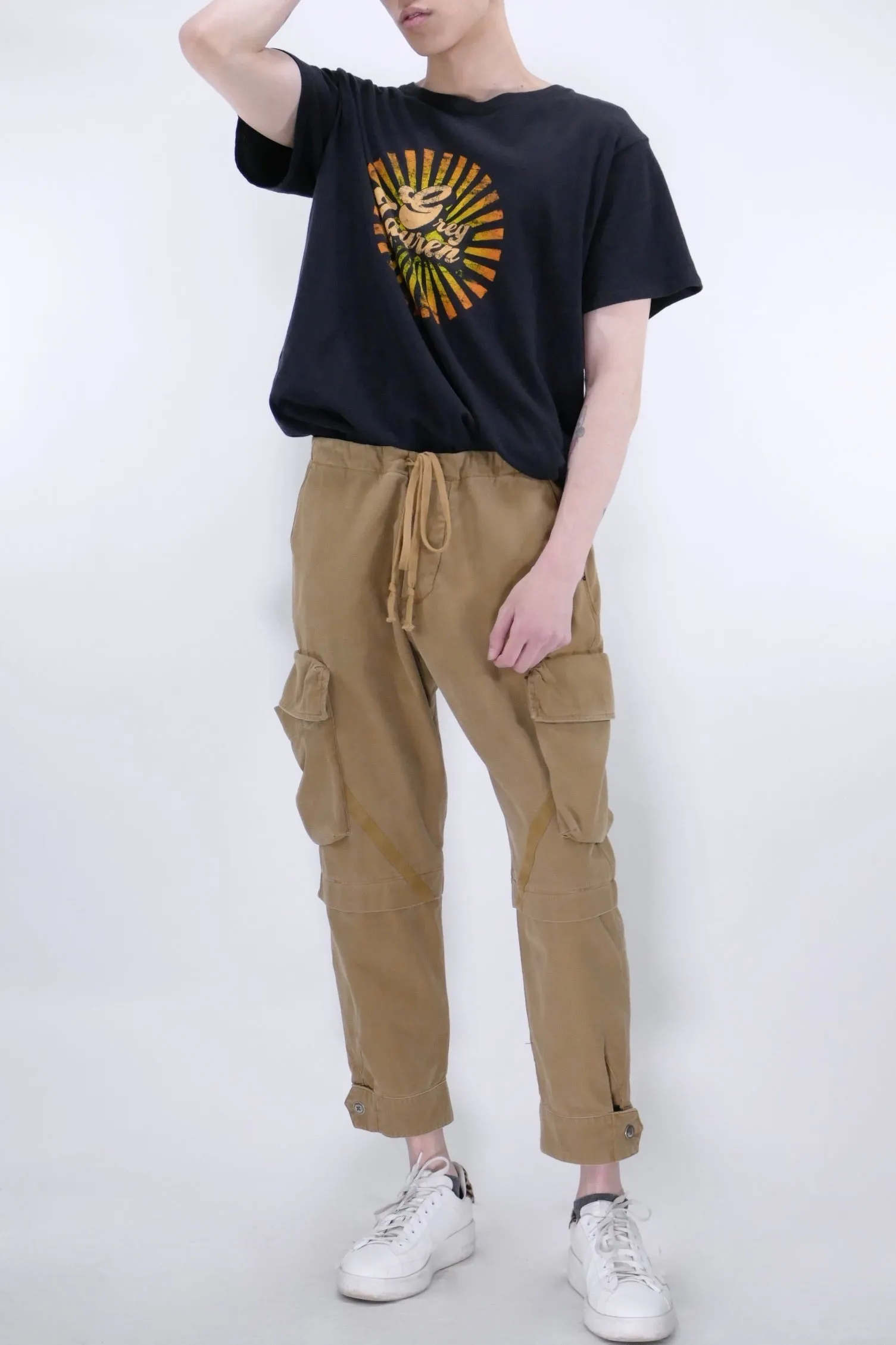 Greg Lauren GL Baker Cargo Pants - Tan