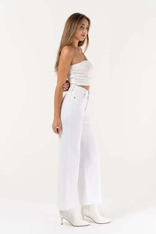 Hidden Jeans Nori High Waist Crop Wide Leg Jeans