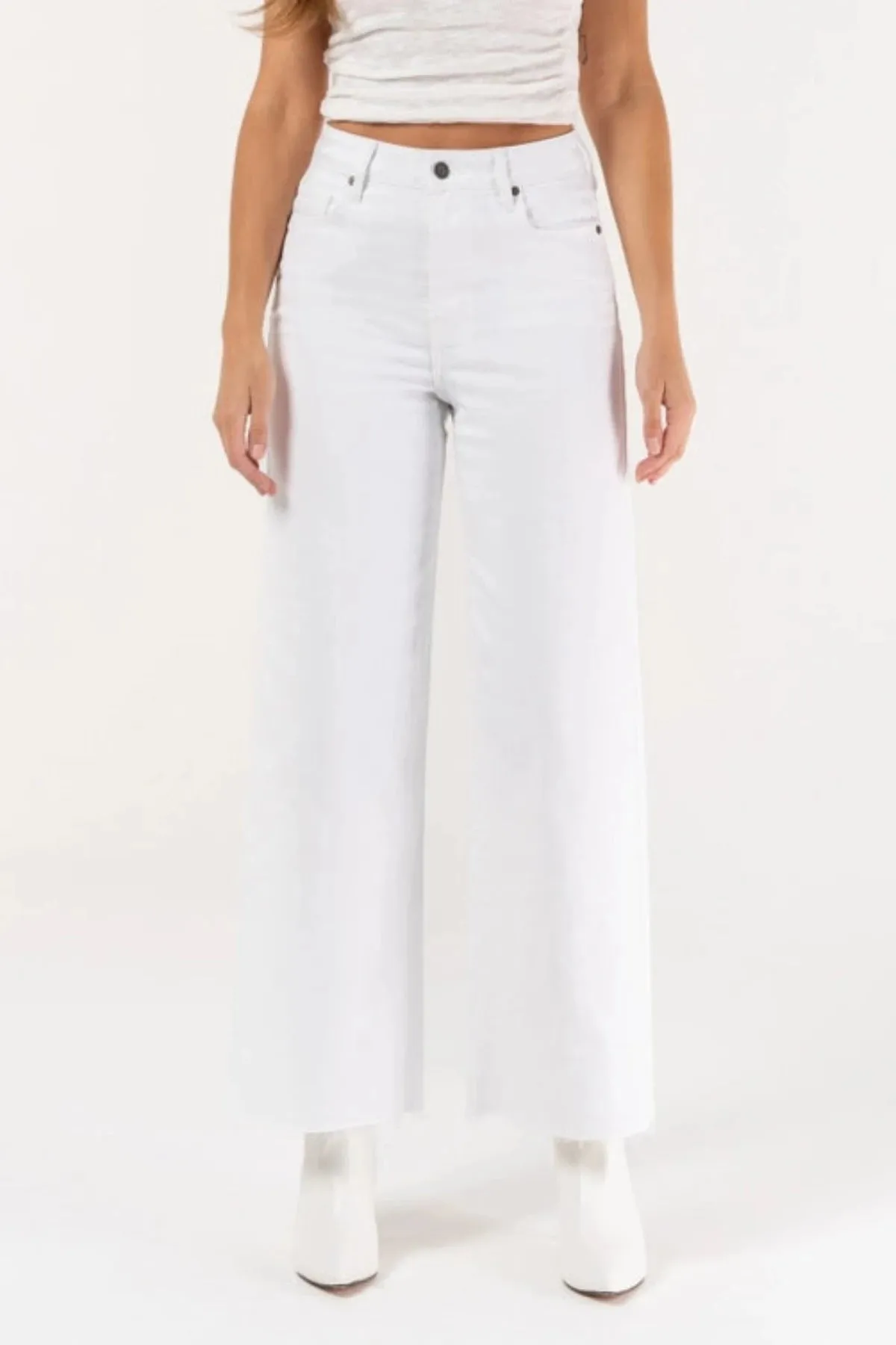 Hidden Jeans Nori High Waist Crop Wide Leg Jeans