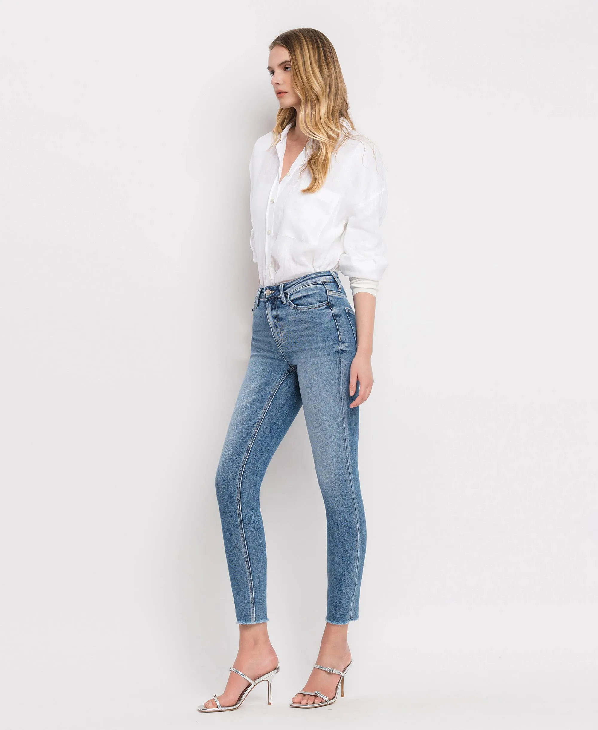 HIGH RISE CROP SKINNY JEANS