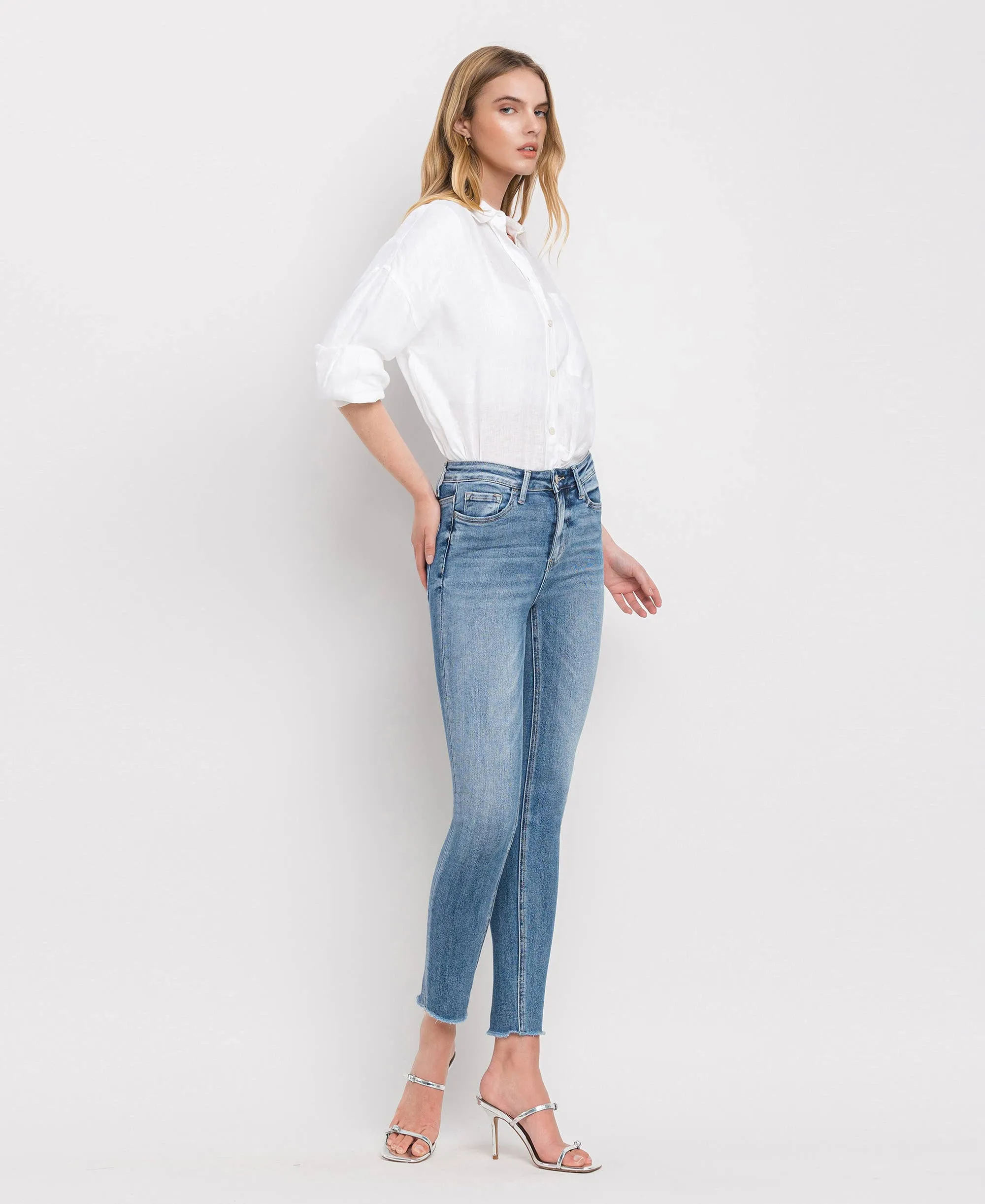 HIGH RISE CROP SKINNY JEANS