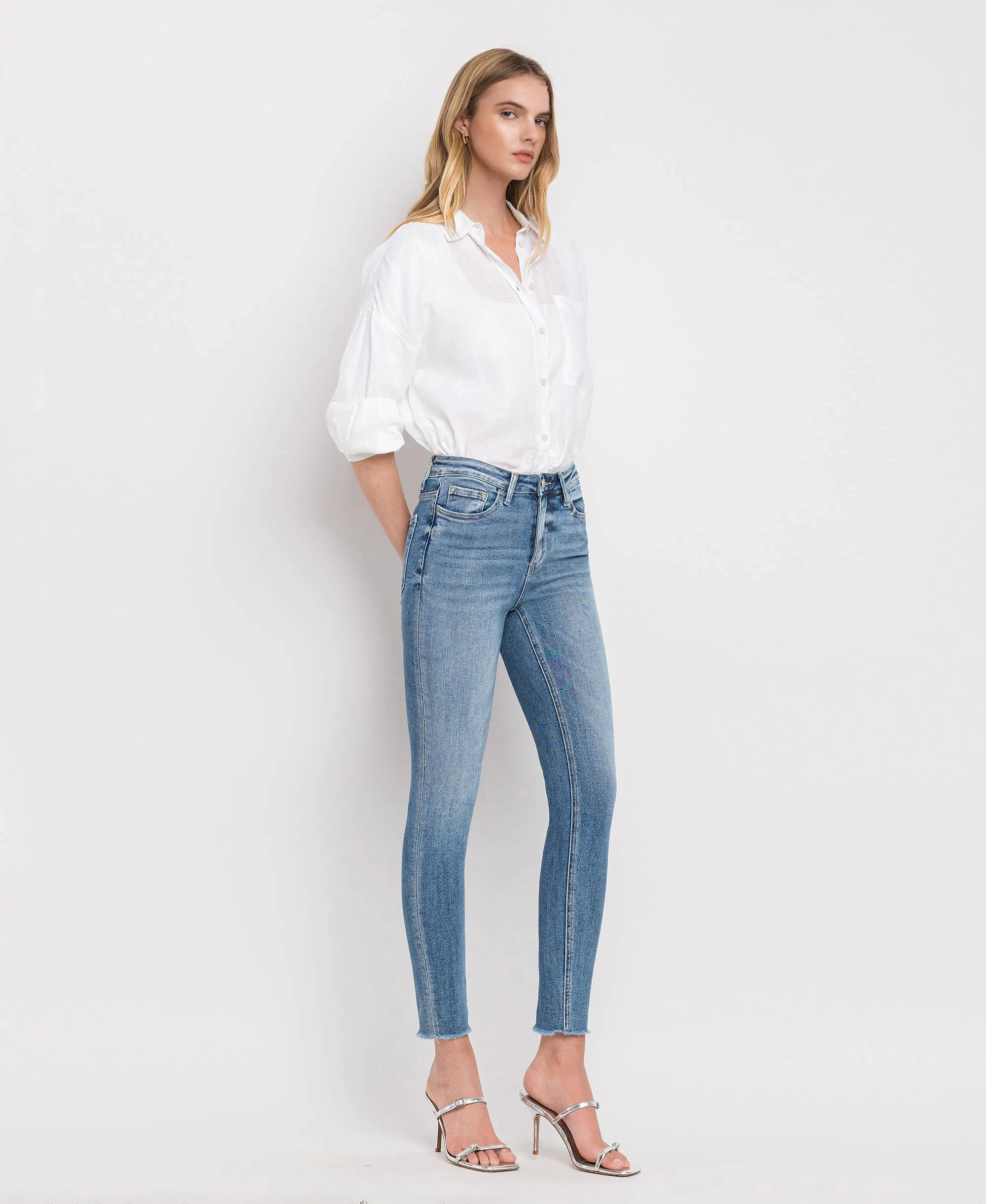 HIGH RISE CROP SKINNY JEANS