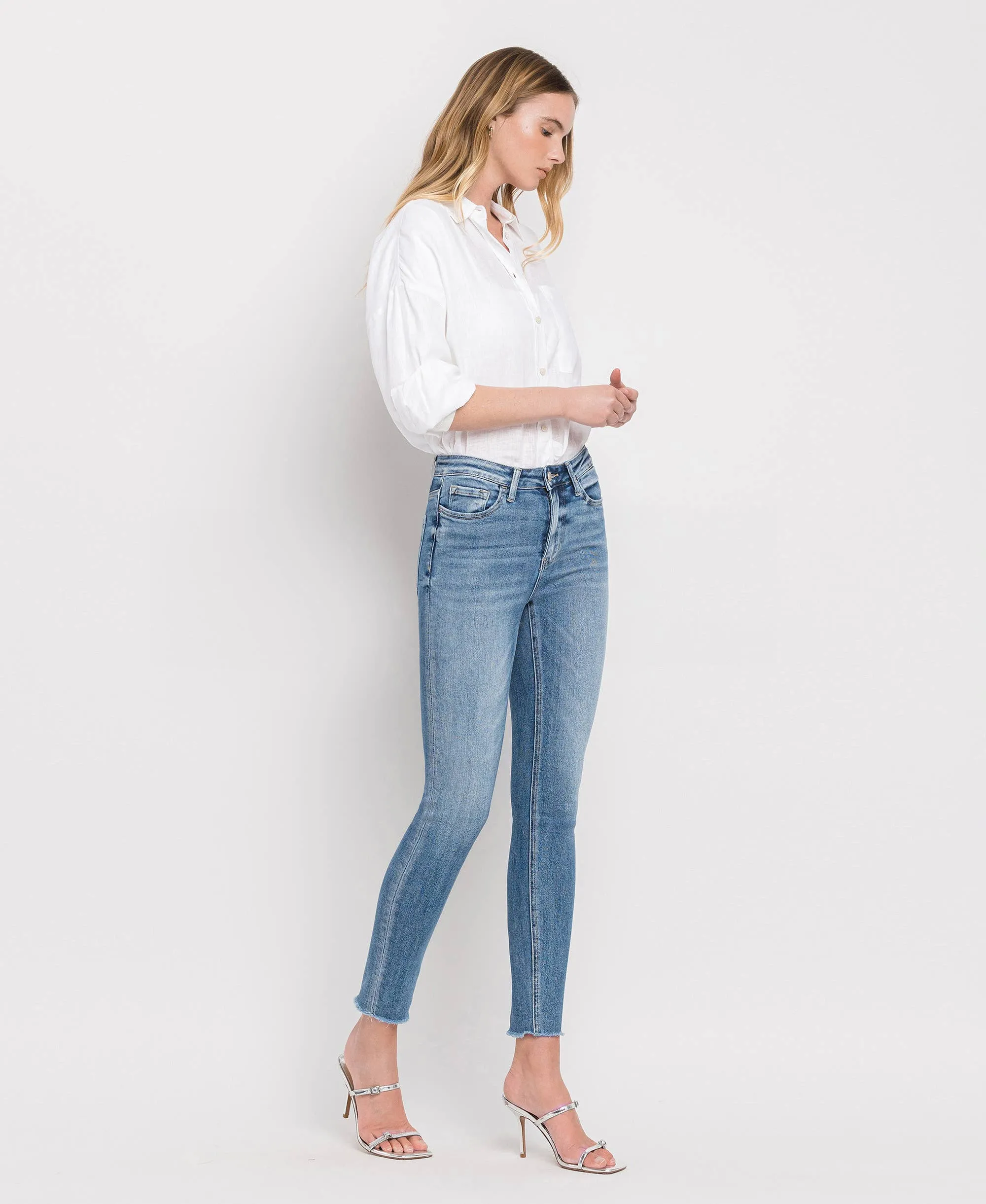 HIGH RISE CROP SKINNY JEANS