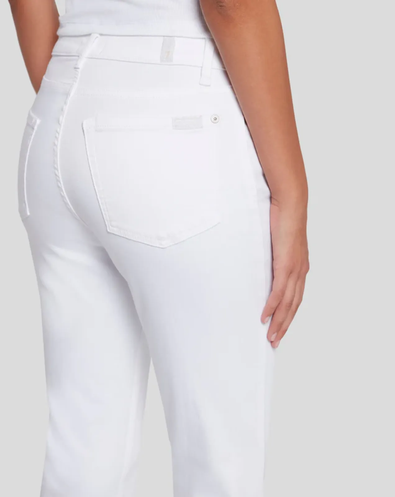 HIGH WAIST SLIM KICK IN LUXE WHITE