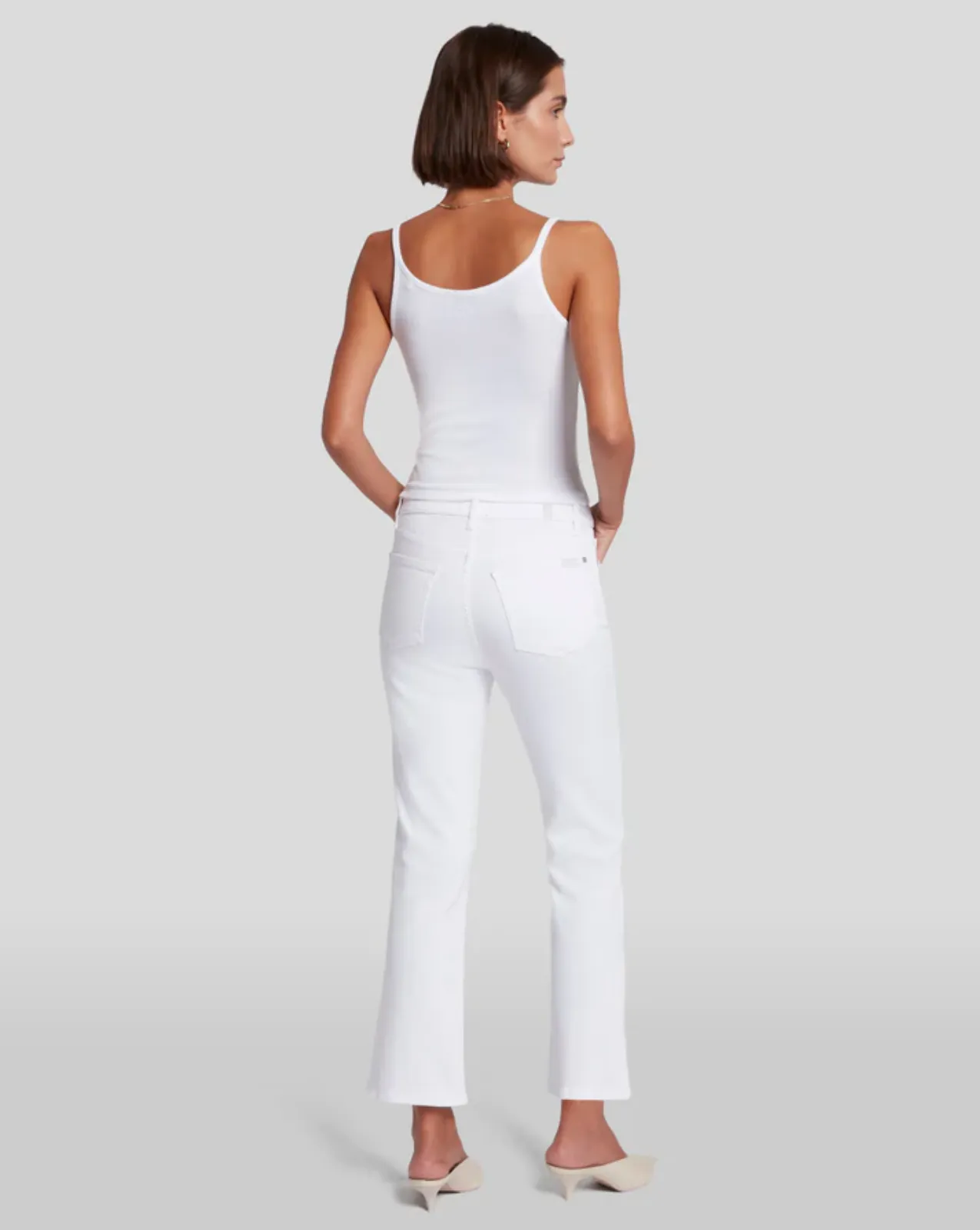 HIGH WAIST SLIM KICK IN LUXE WHITE