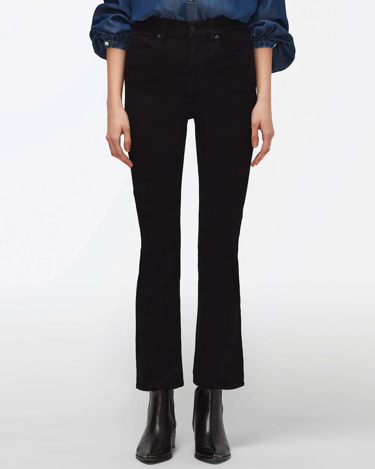 HIGH WAIST SLIM KICK IN RINSE