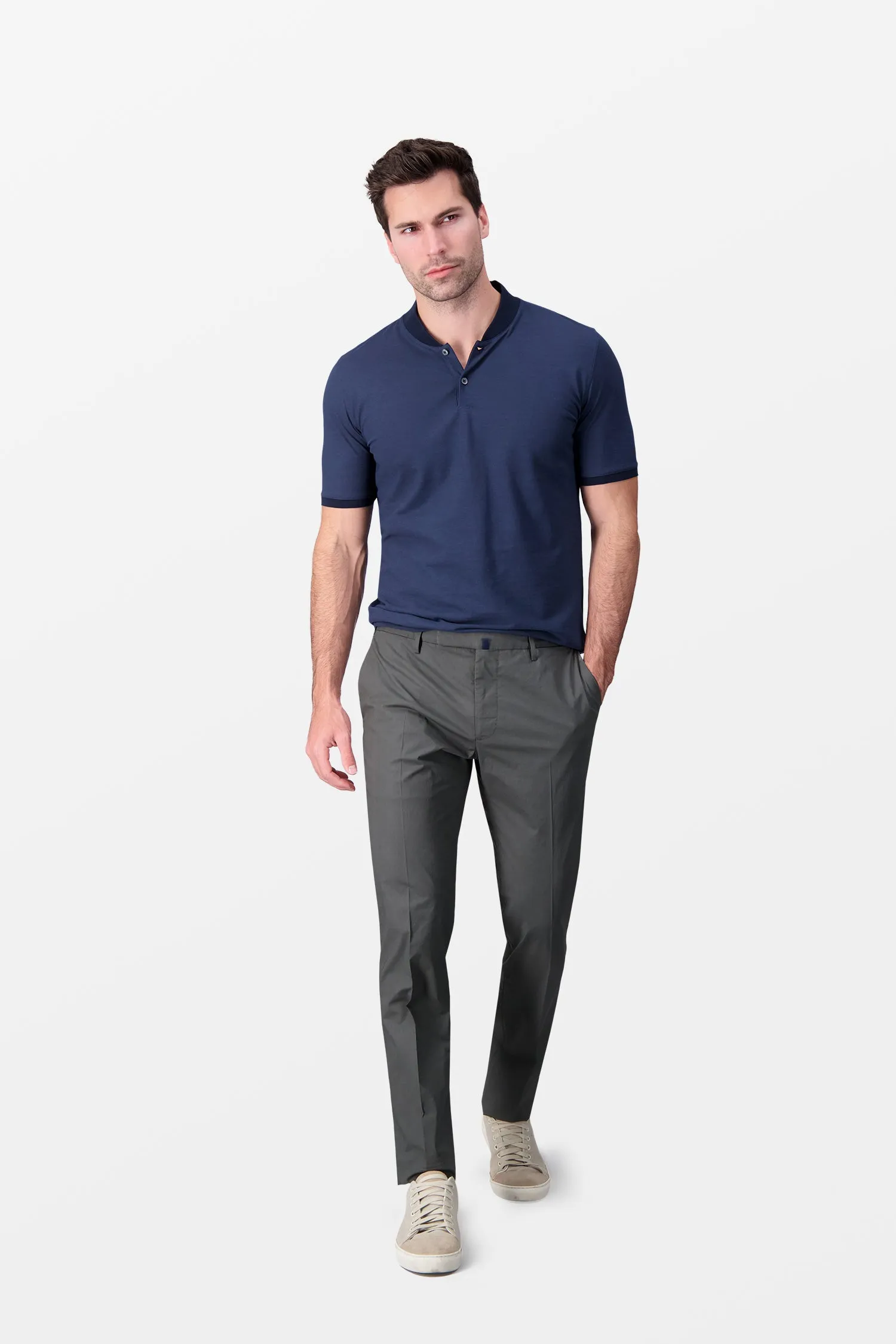 Incotex Grey Classic Pants