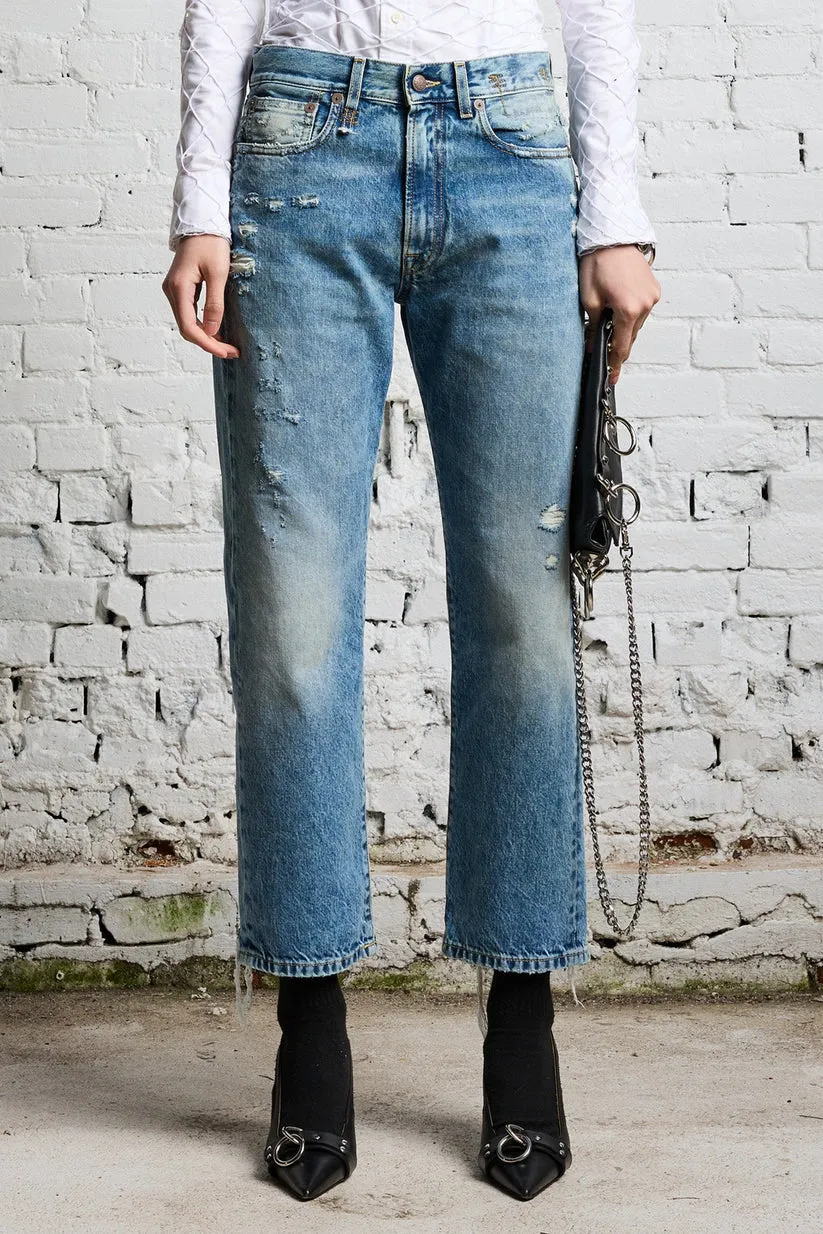 Jeans R13 Boyfriend Bain with Rips Jo