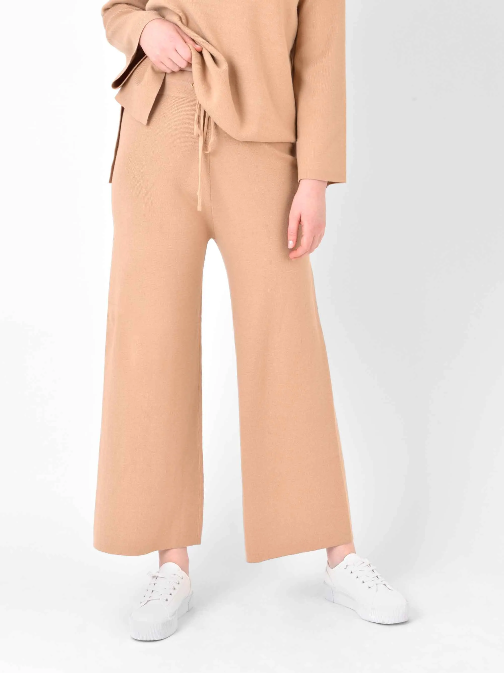 Knitted Wide Leg Trouser