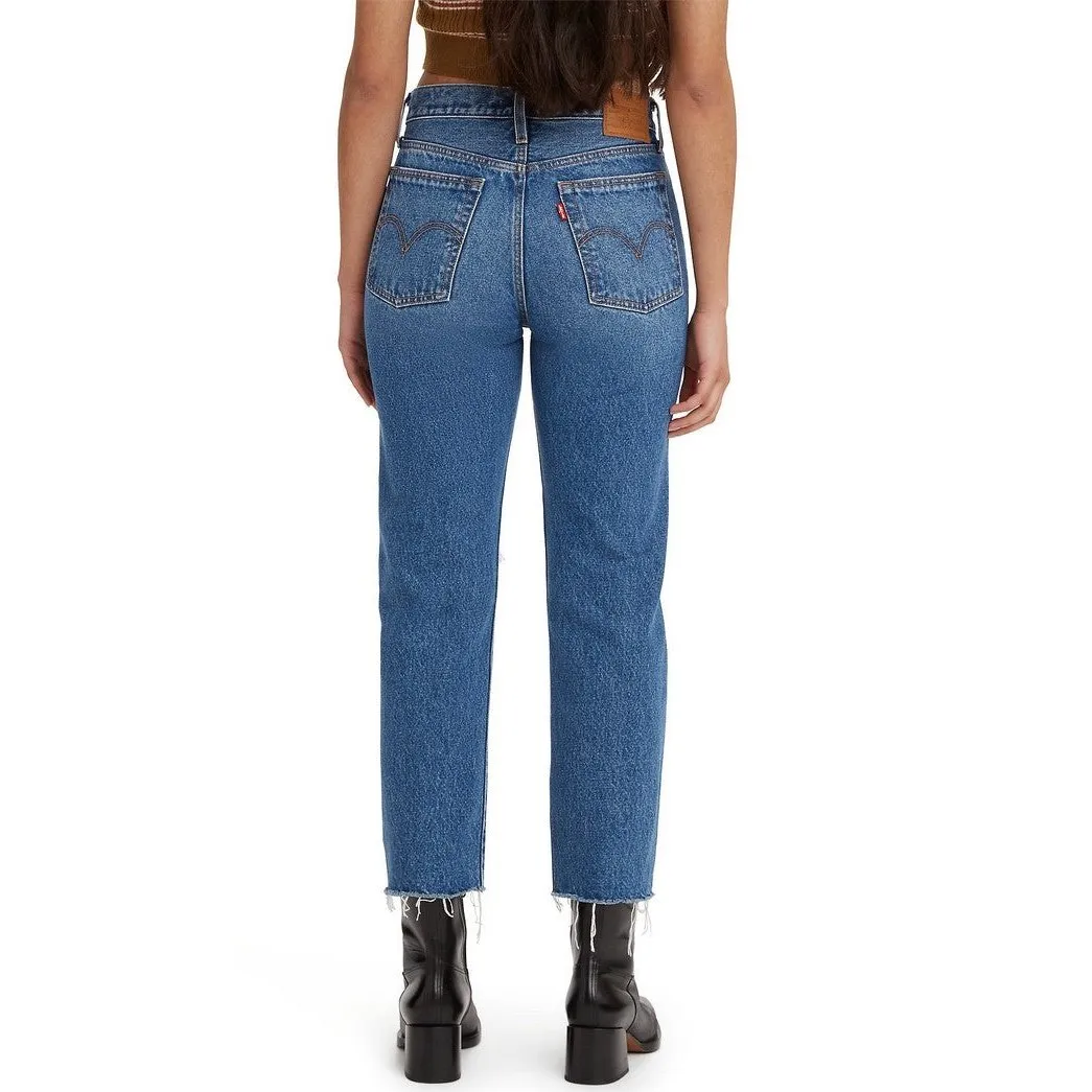 Levi's Wedgie Straight Indigo Distressed