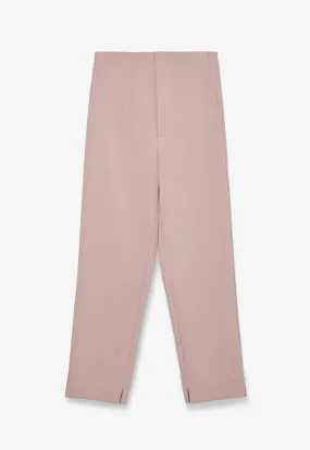 Long Solid Trouser With Faux Pocket