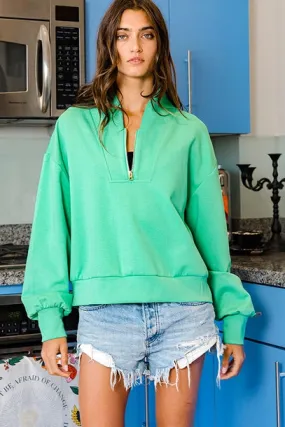 Lulu Half Zip Up Sweatshirt