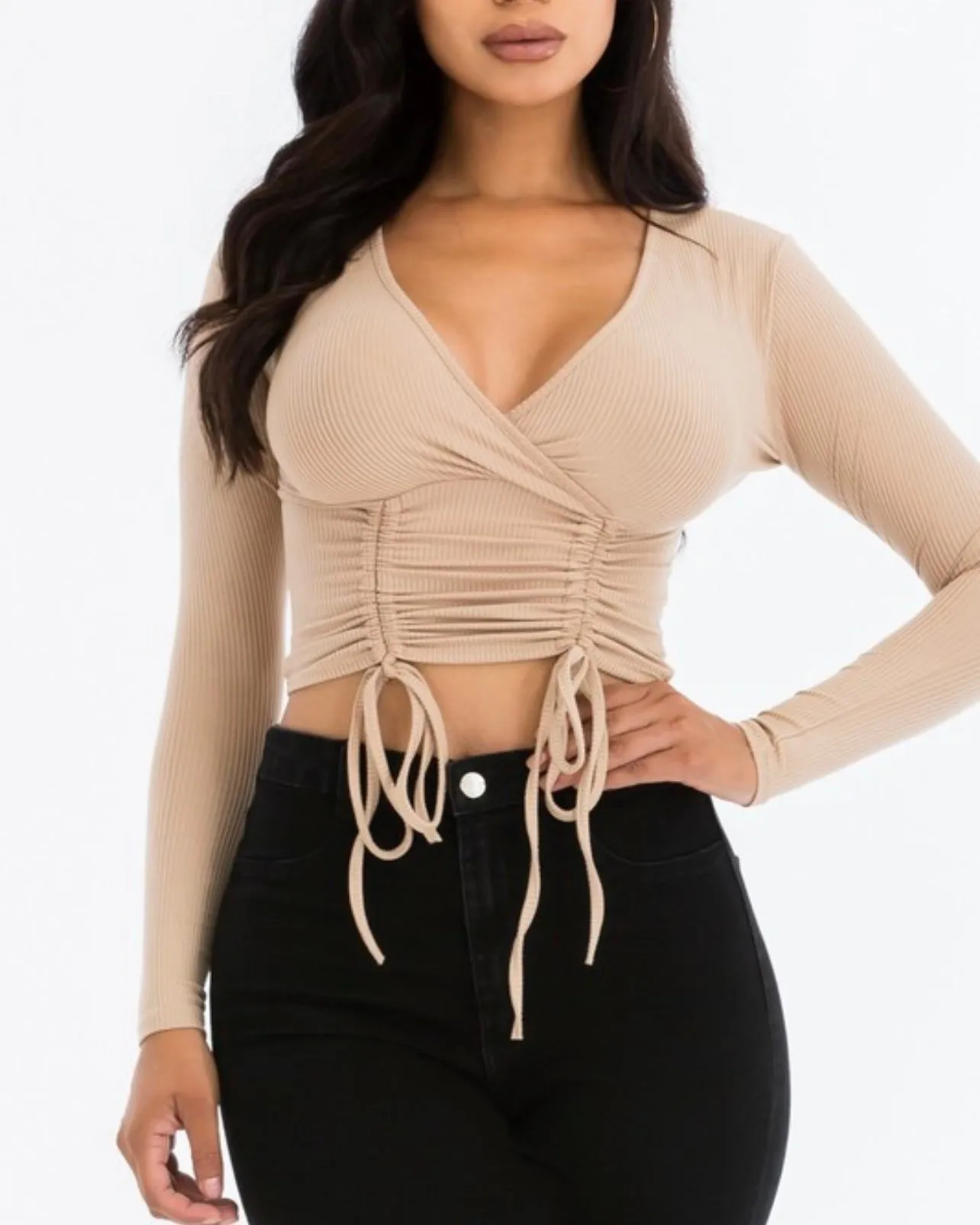 Merleigh Long Sleeve Crop Top