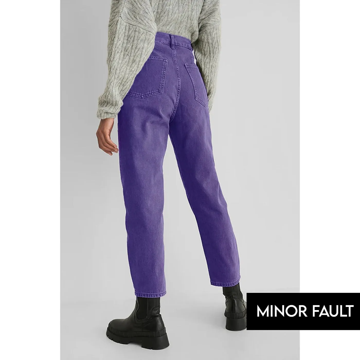 (Minor Fault) Purple Mom Fit High Jeans