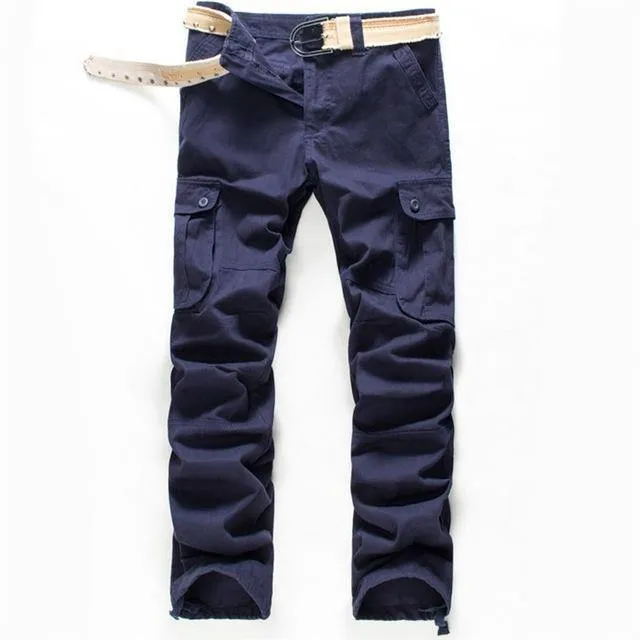 Multi pockets men cargo pants