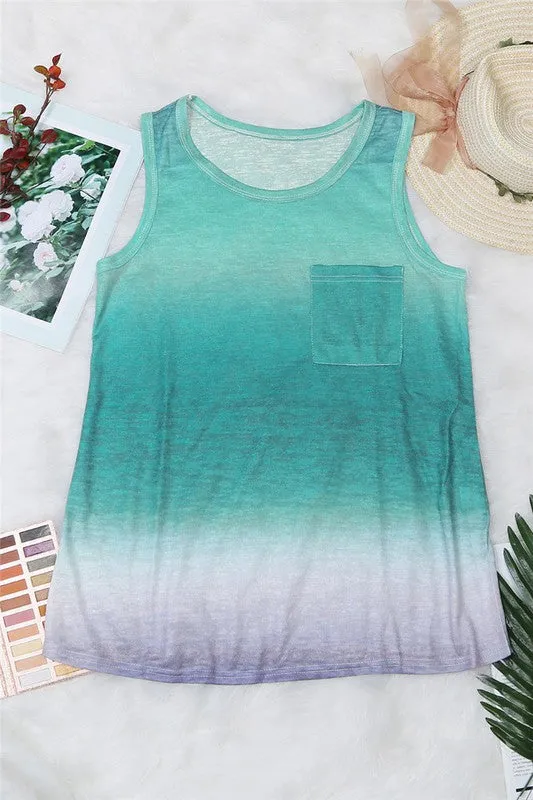 Multicolor Ombre Tank Top