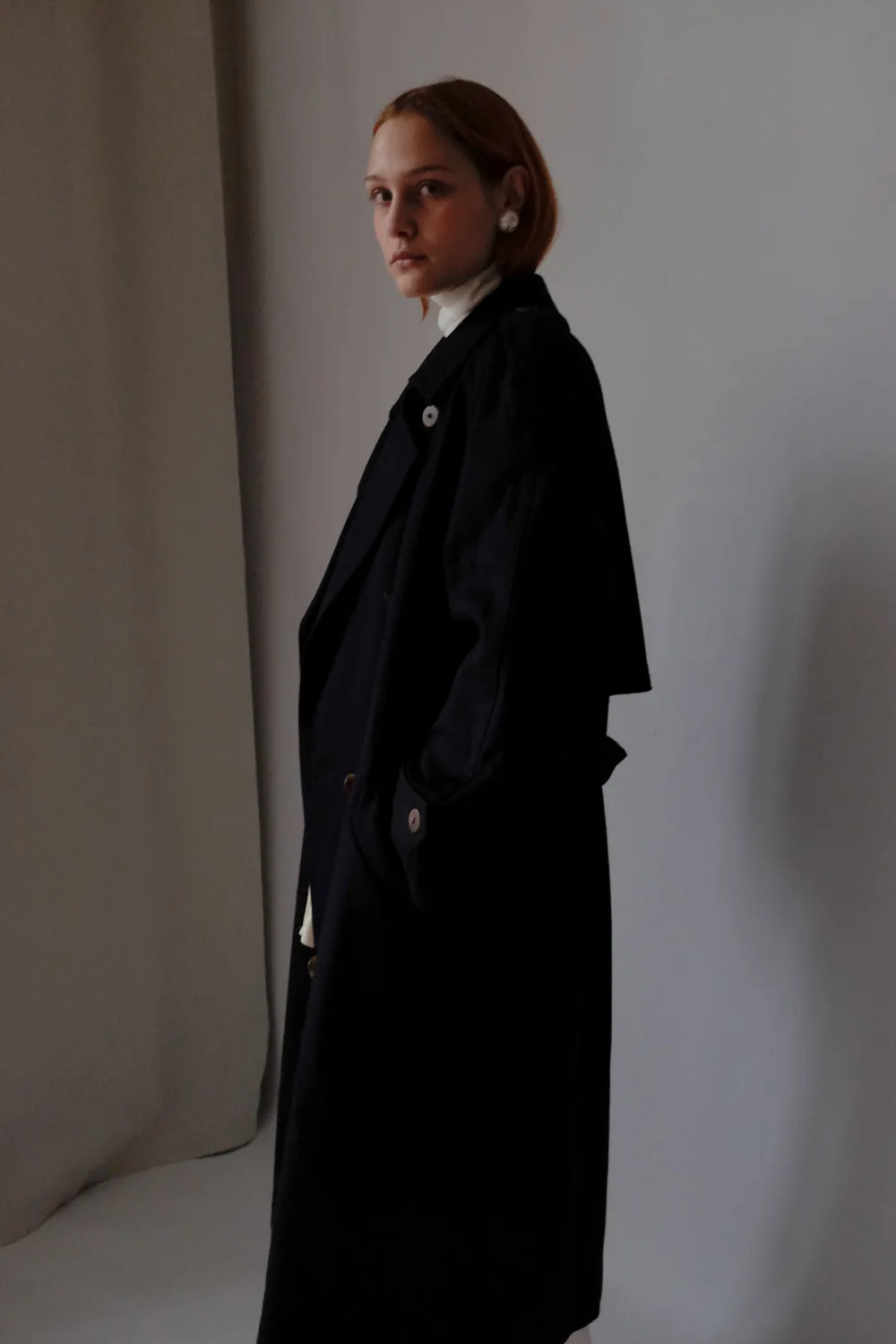 NIGHTBLUE PURE WOOL VINTAGE COAT