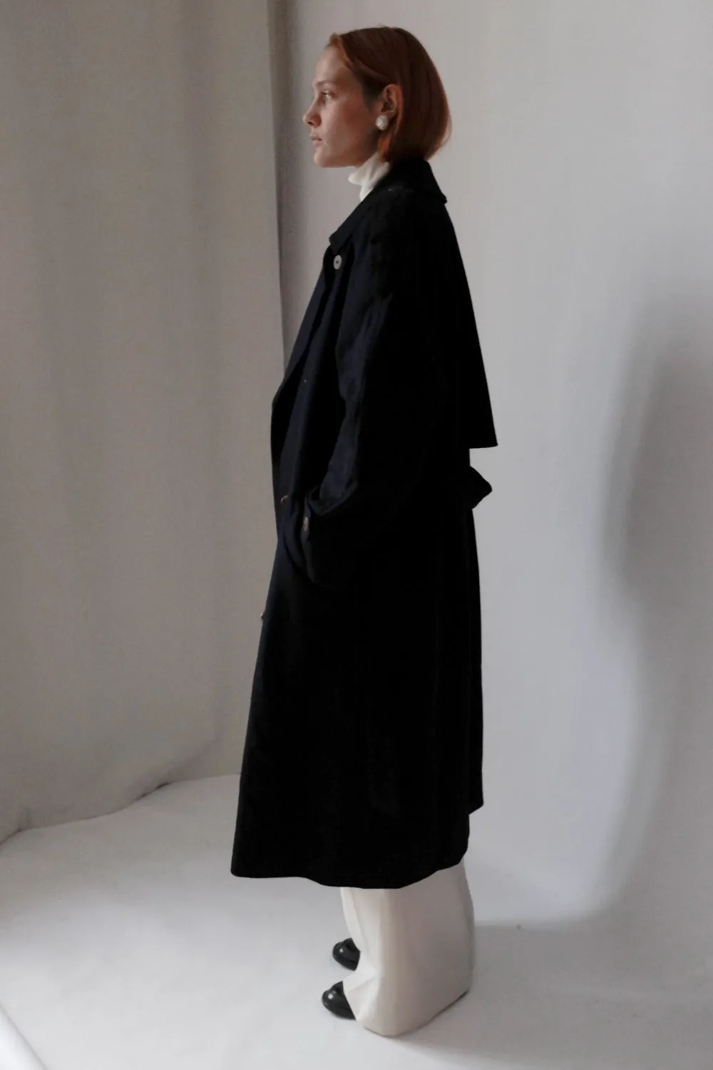 NIGHTBLUE PURE WOOL VINTAGE COAT