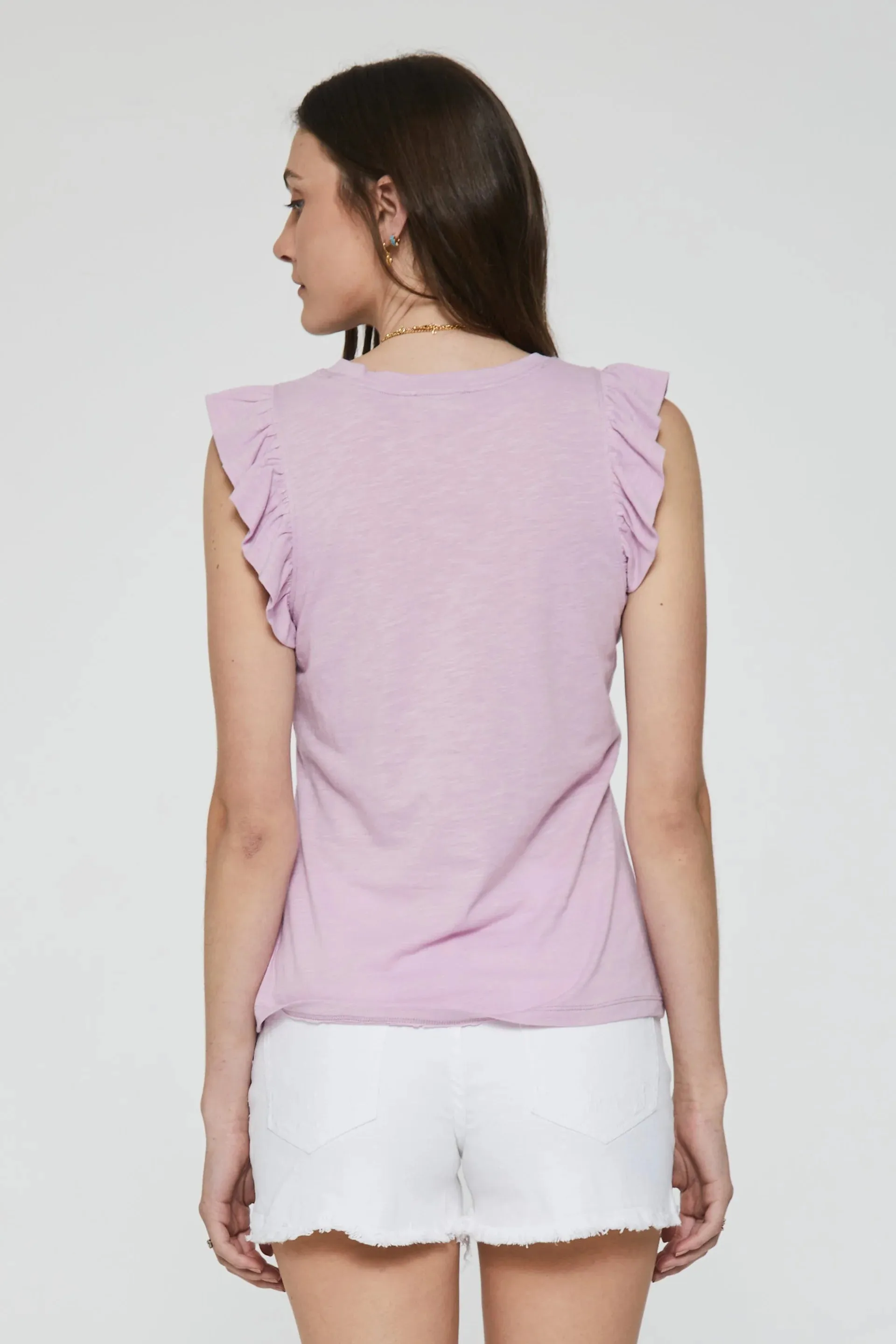 North Ruffle Trimmed Top