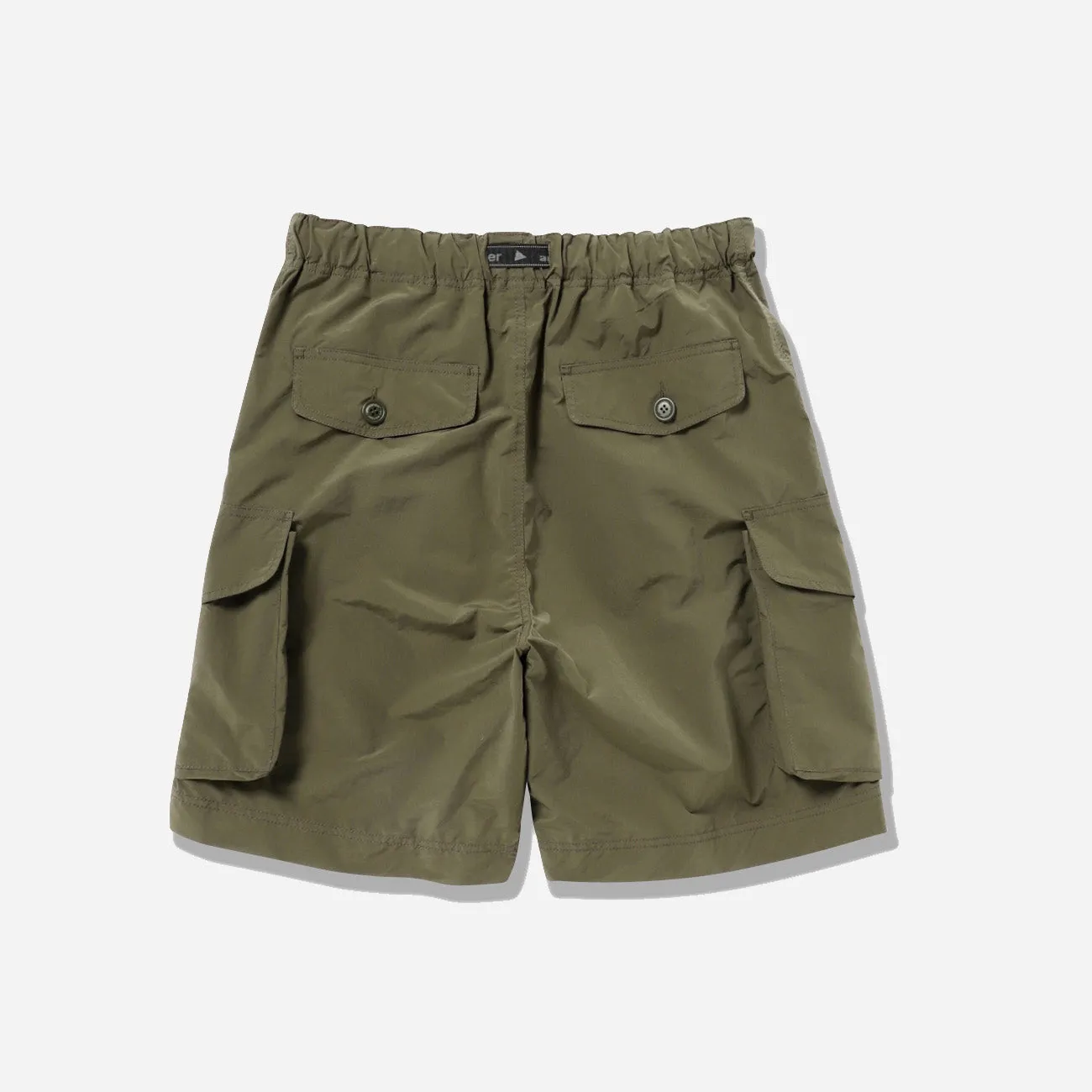 oversized cargo short pants - khaki