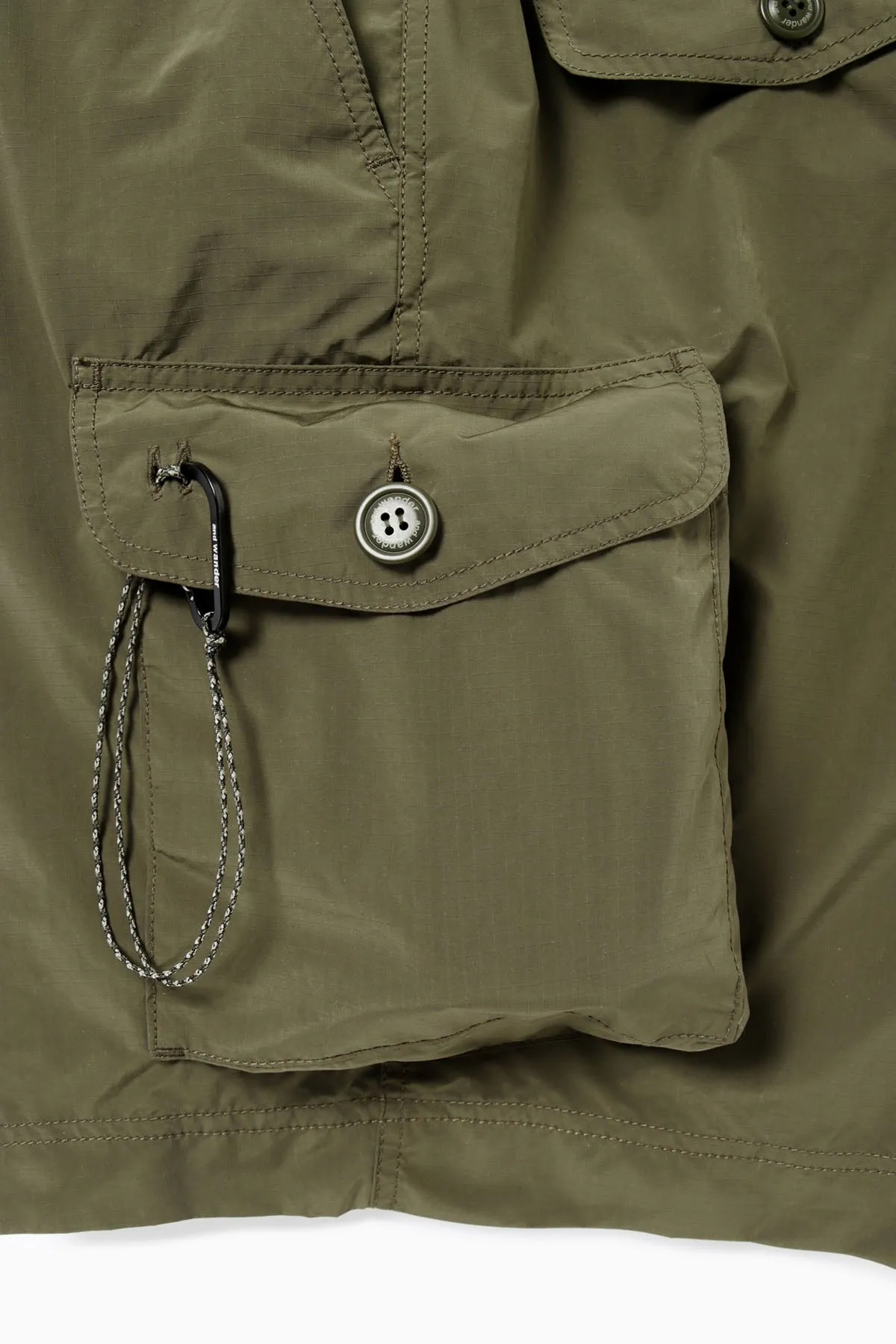 oversized cargo short pants - khaki