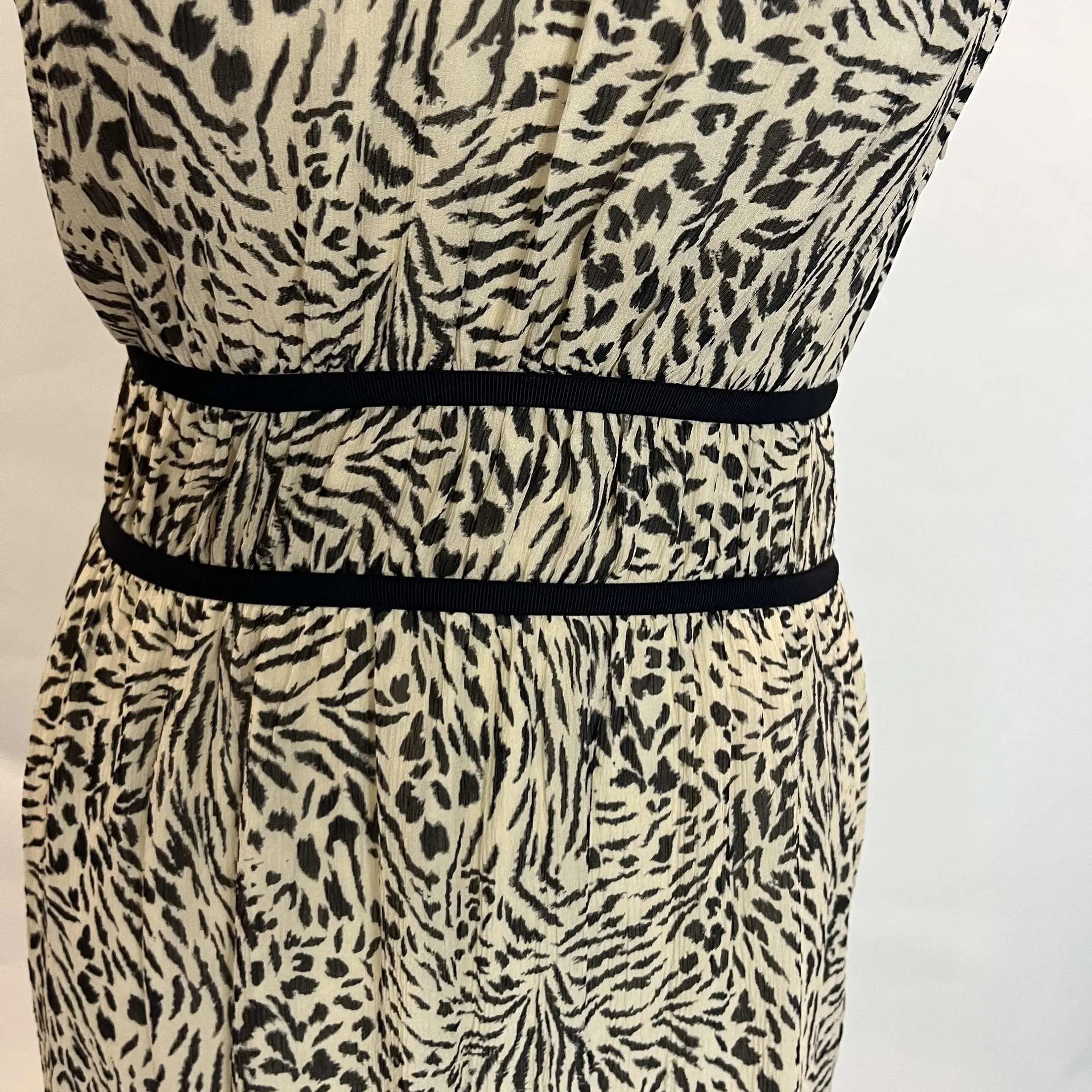 Paige Brand New Zebraprint Silk Maxi Dress XXS