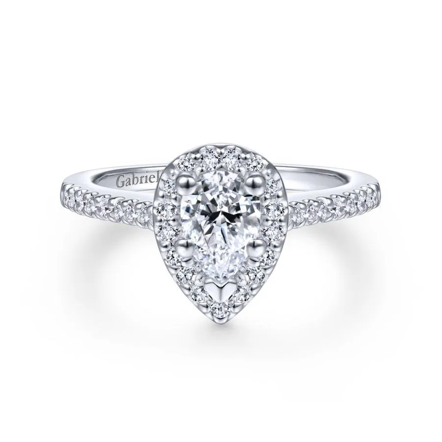 Paige Pear Engagement Ring Setting