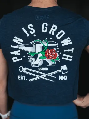 Pain is Growth Crop Top