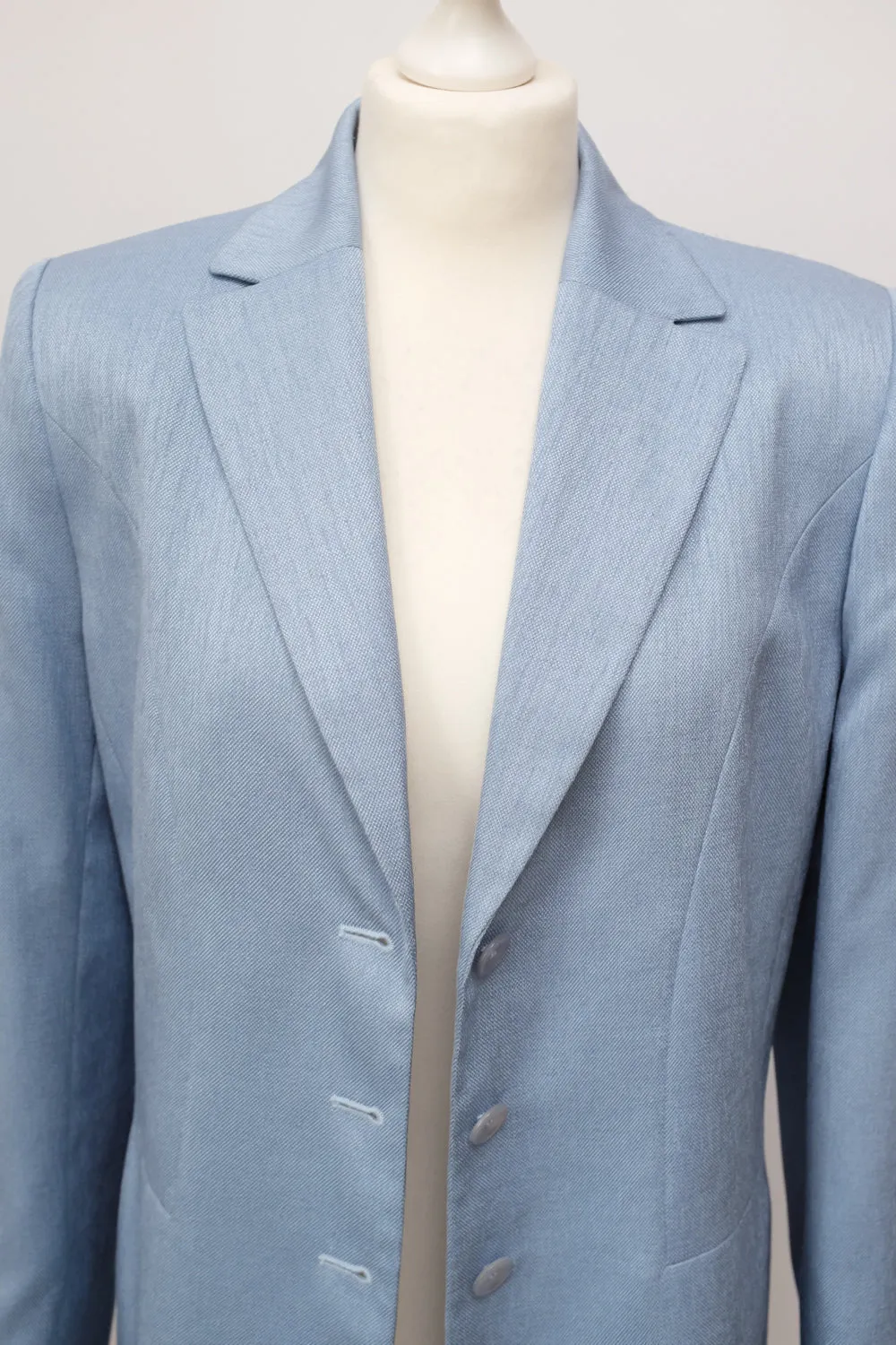 PALE BLUE OVERSIZED BOXY BLAZER