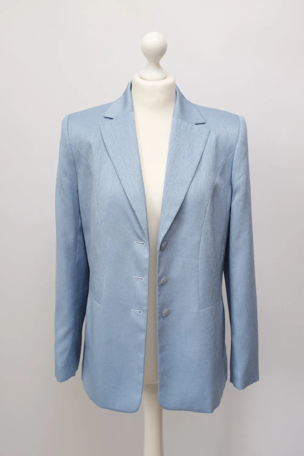 PALE BLUE OVERSIZED BOXY BLAZER