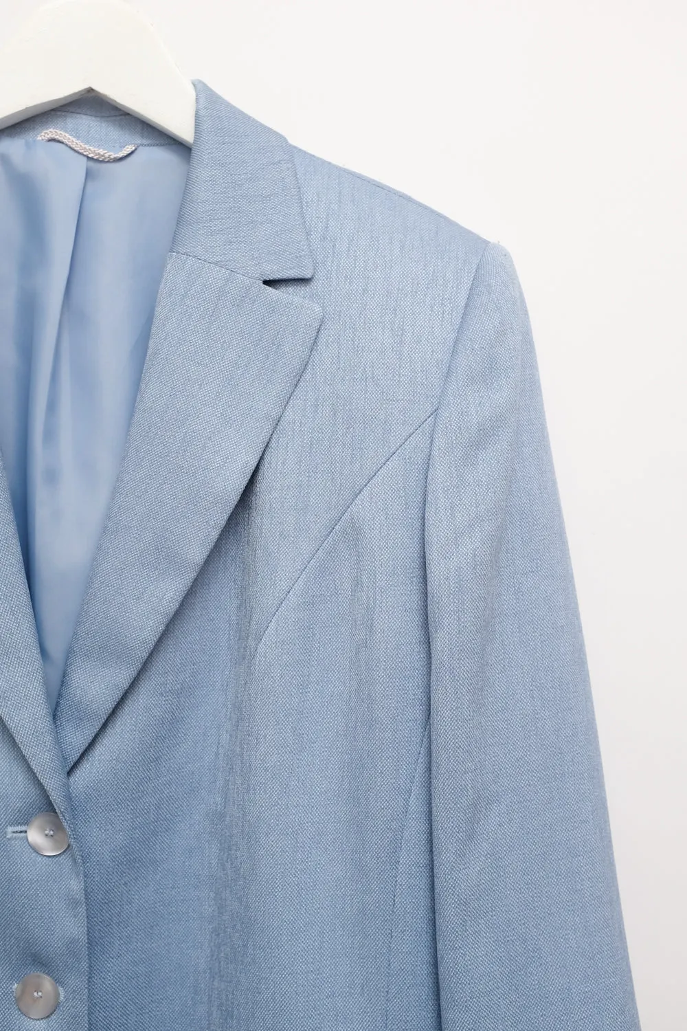 PALE BLUE OVERSIZED BOXY BLAZER