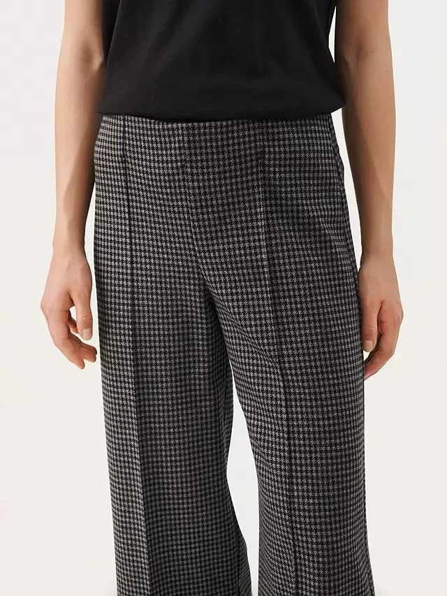 PART TWO ILISAN TROUSERS MEDIUM GREY CHECK