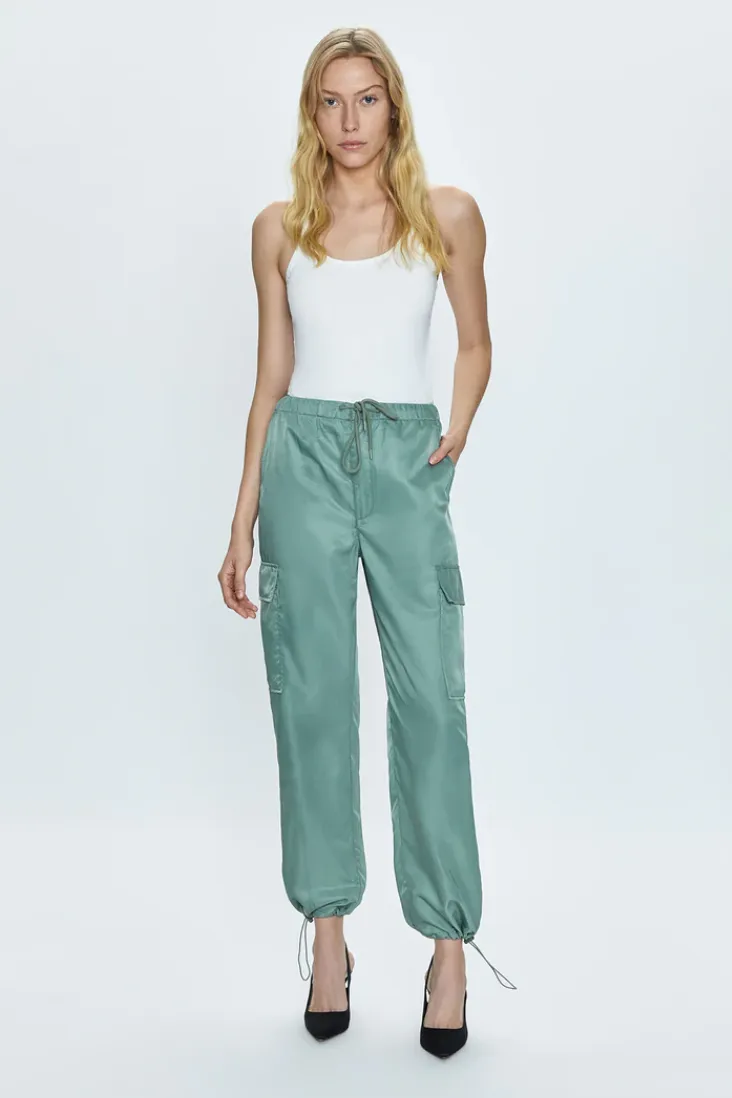 Pistola Jade Satin Cargo Pants