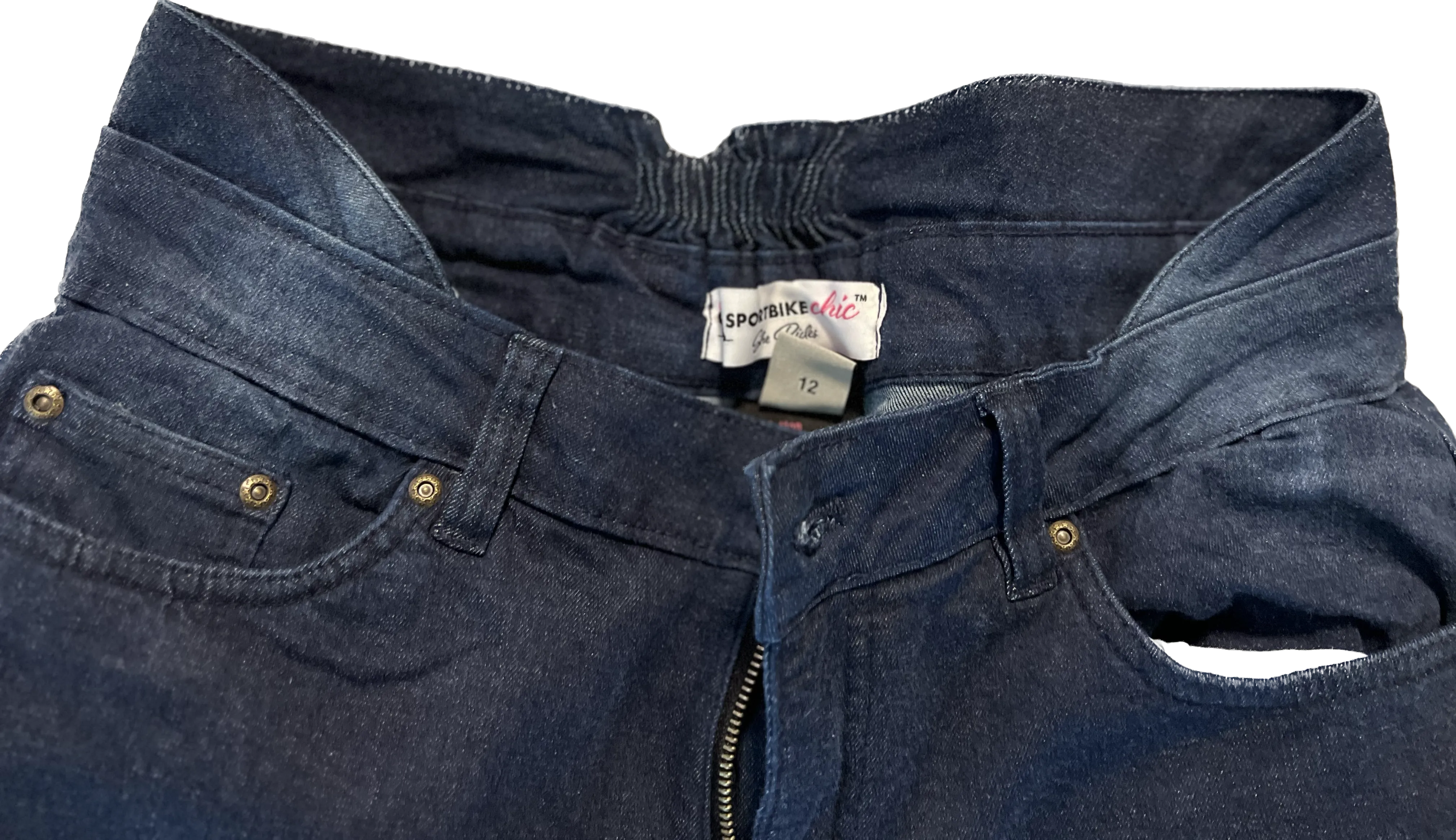 Protective Jeans Regular Height with Rear Ruching