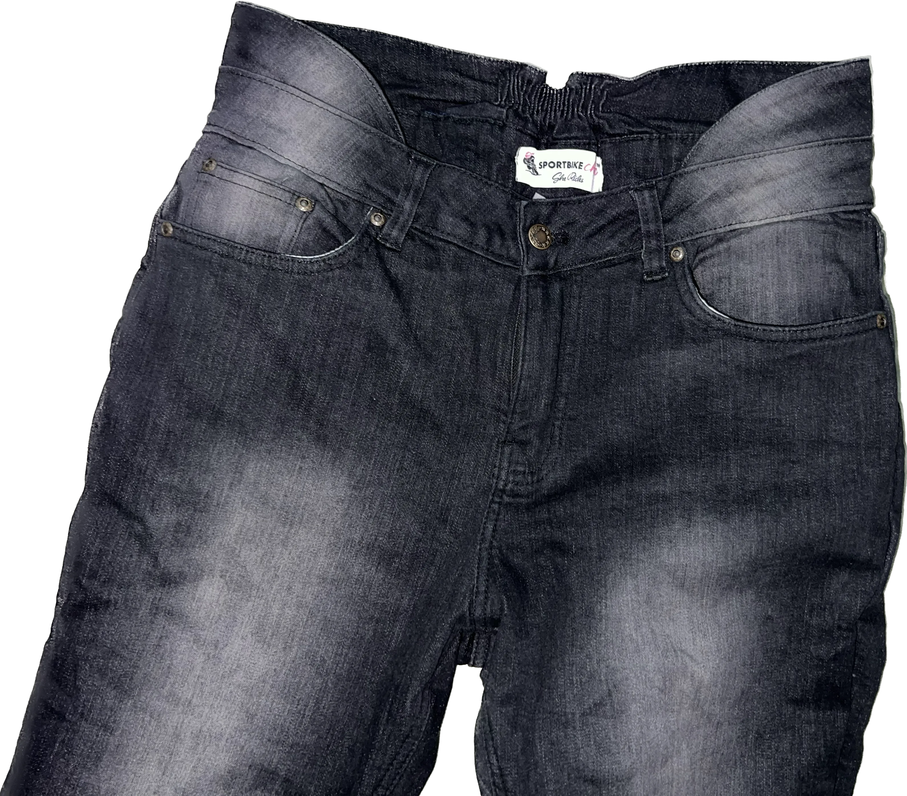 Protective Jeans Regular Height with Rear Ruching