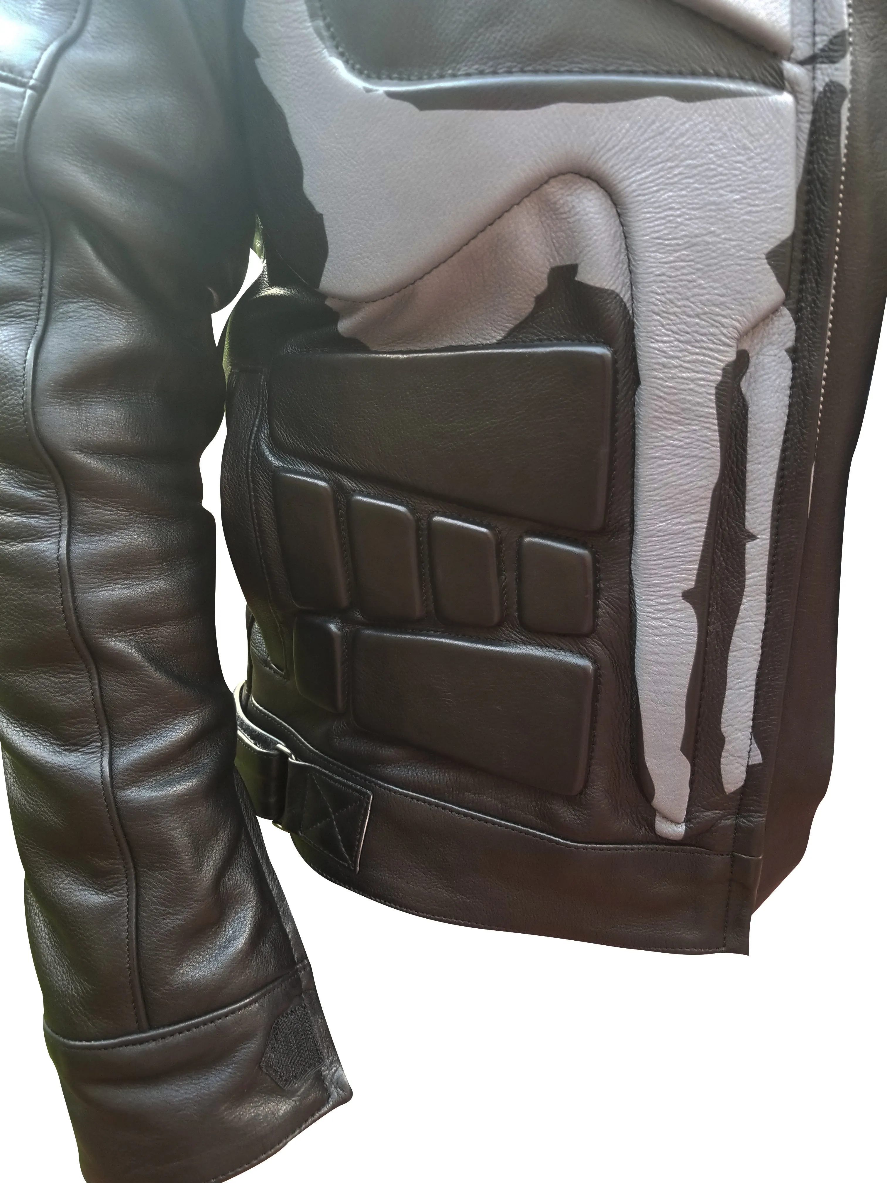 Punisher's motorcycle leather jacket