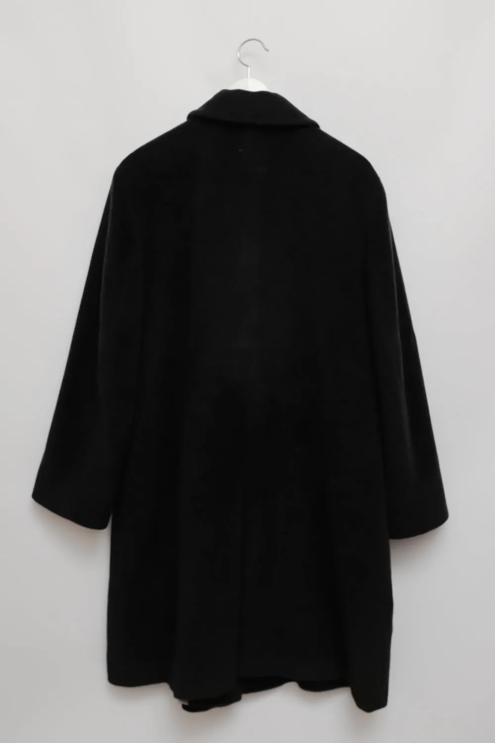 PURE CASHMERE WOOL ANTHRACITE VINTAGE COAT