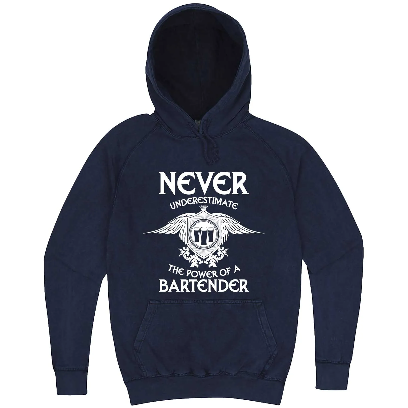 "Never Underestimate the Power of a Bartender" hoodie